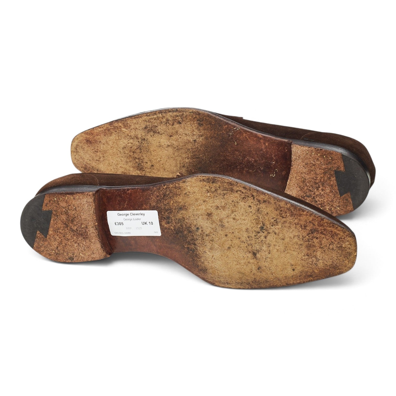 George Cleverley George mocassin suède marron pointure UK 10