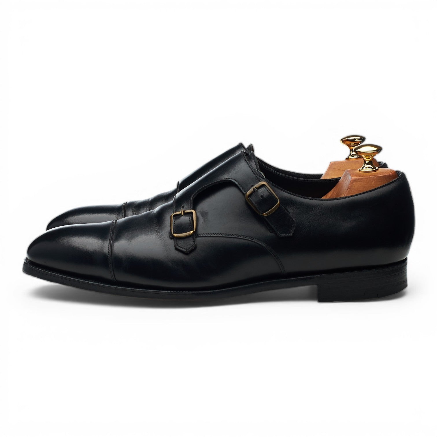 Edward Green Westminster monk cuir noir UK 10.5