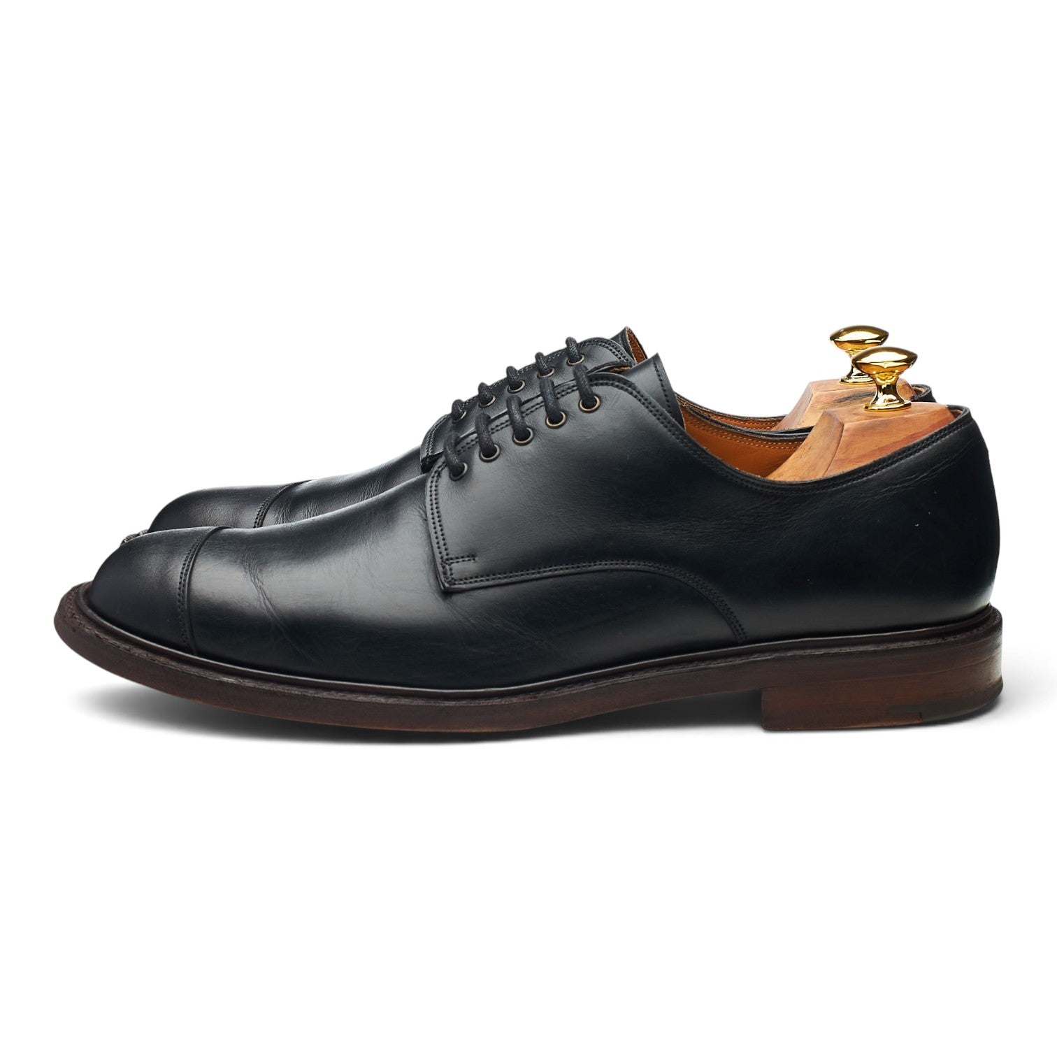 Cheaney Derby cuir noir 12508 pointure UK 11