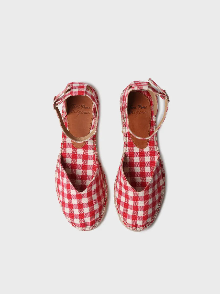 Toni Pons Nuri-VH espadrilles plates toile vichy