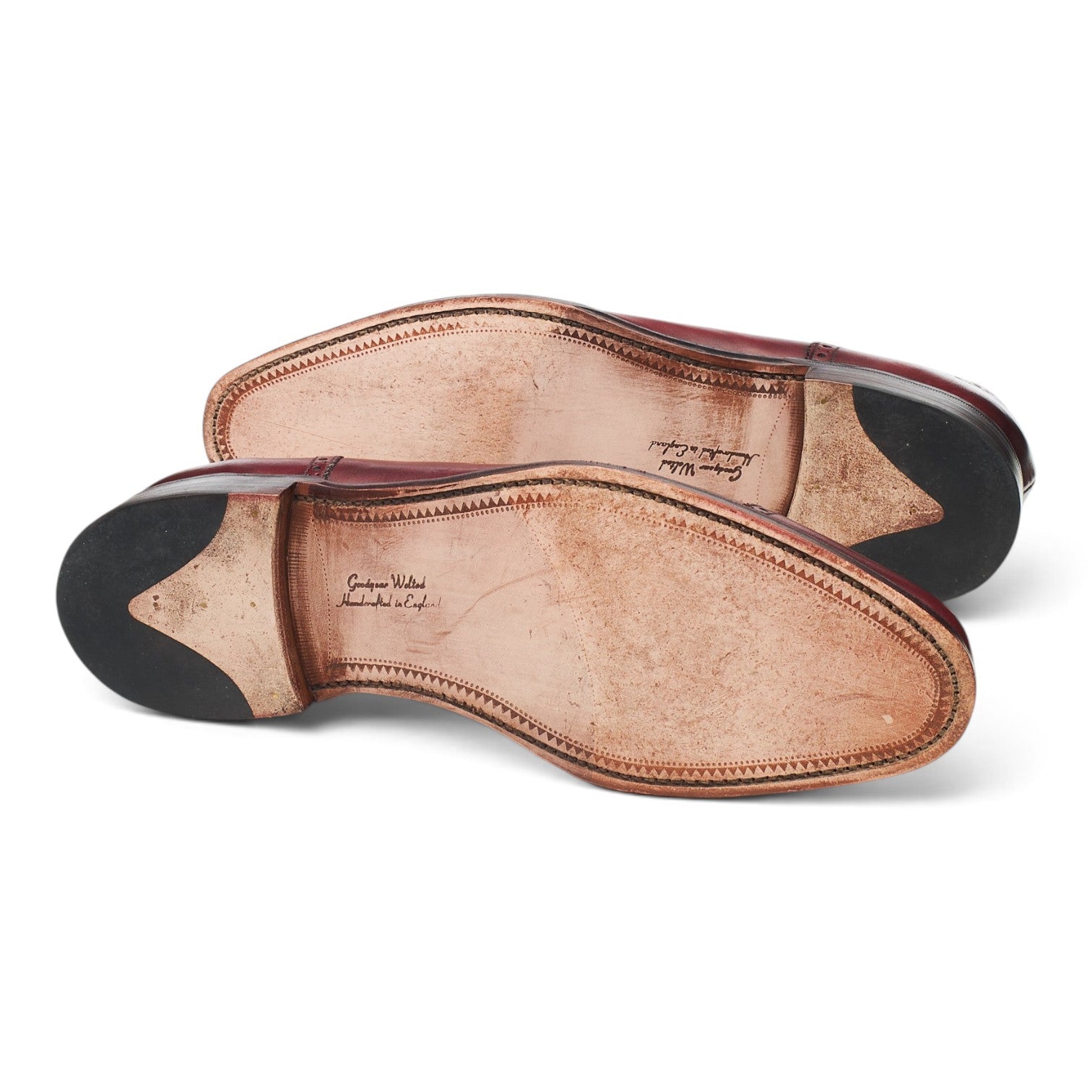 Loake 1880 Strand richelieu cuir bordeaux UK 10