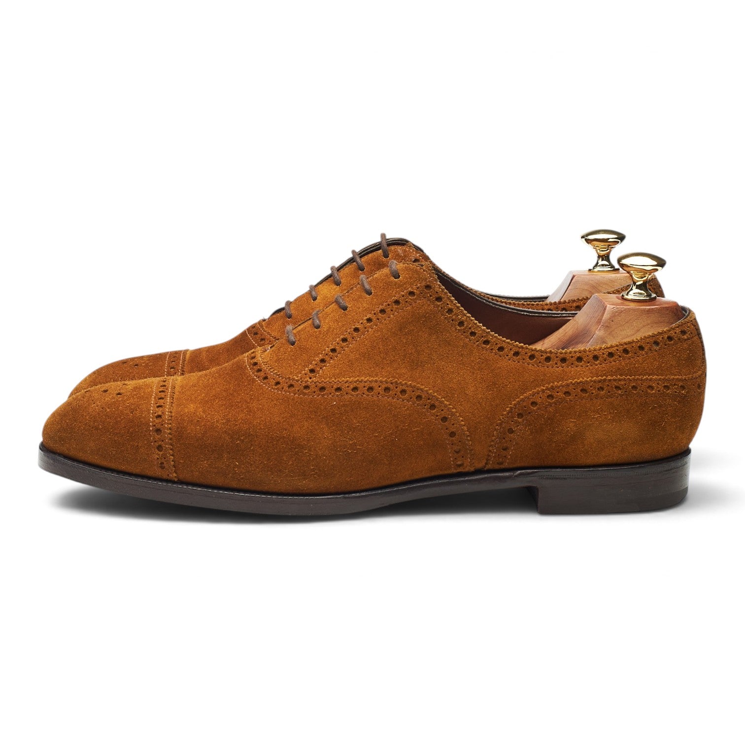 Edward Green Cadogan derbies daim marron UK 9.5