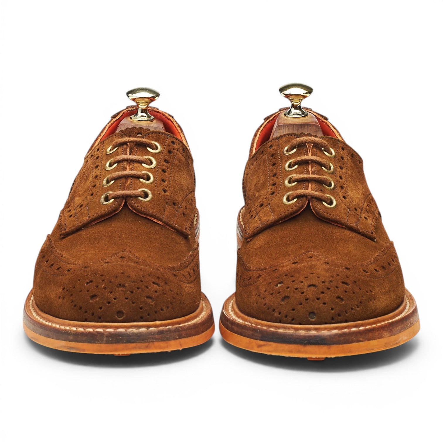 Tricker's Bourton derby daim marron UK 7
