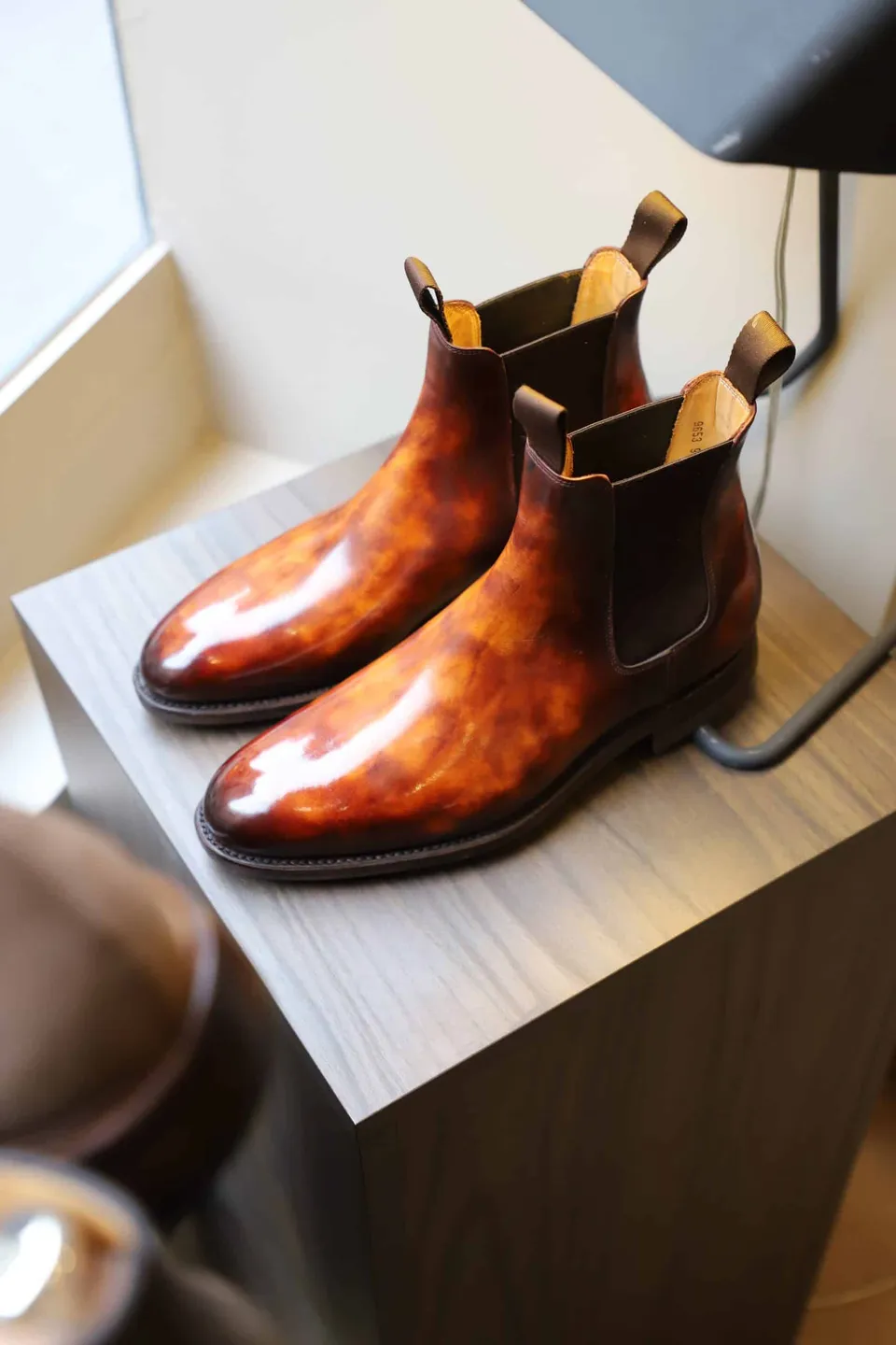 Malfroid Berrière boots chelsea cuir patiné