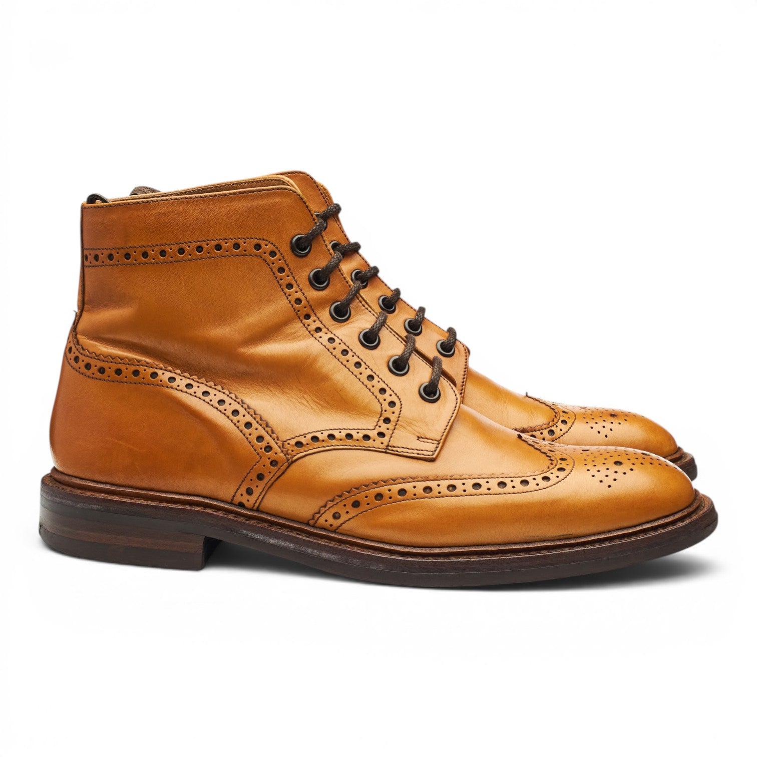 Loake 1880 Burford 2 boots cuir marron UK 8,5 semelle cuir