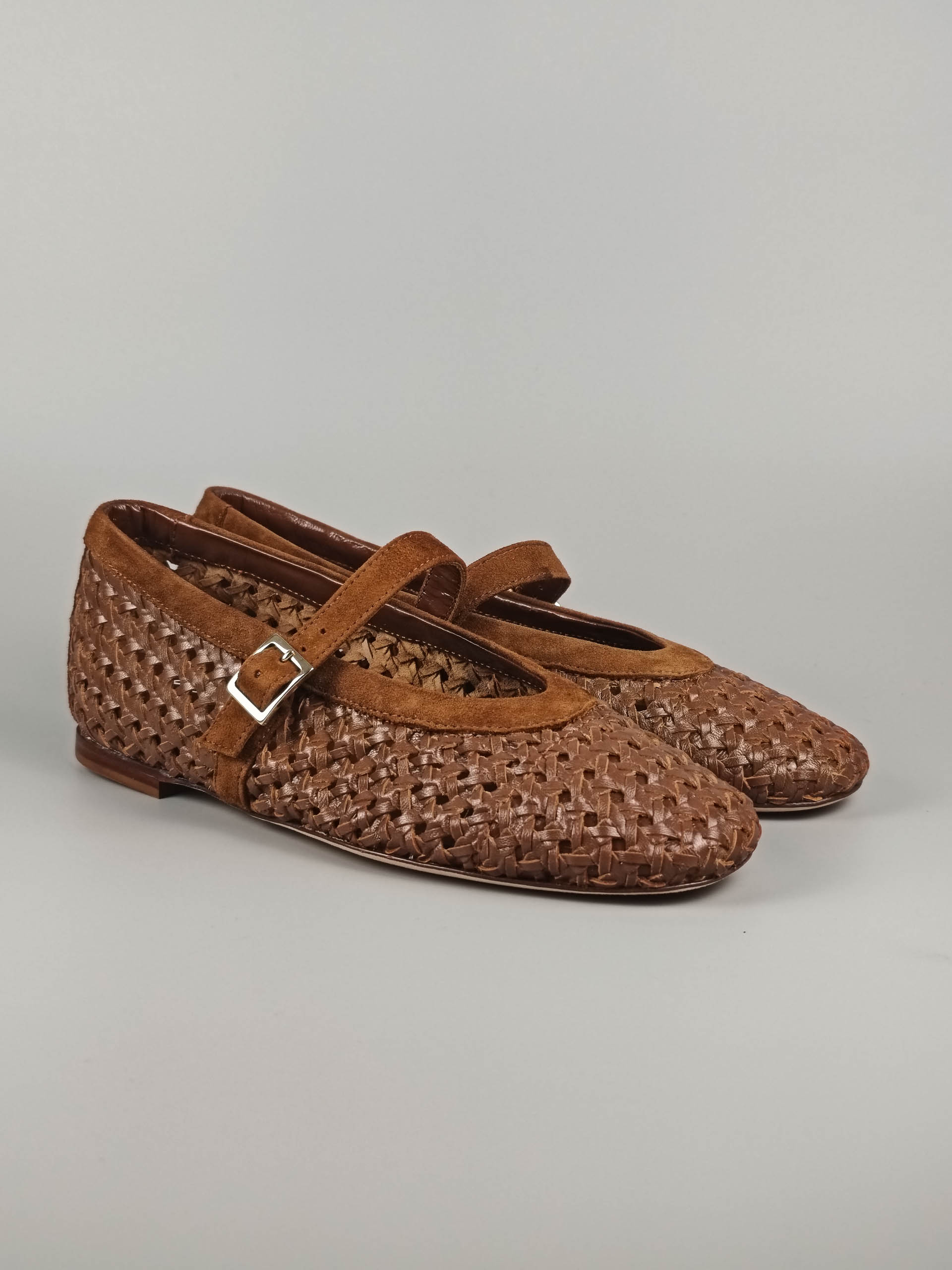Lorena Paggi Niger ballerine daim noir