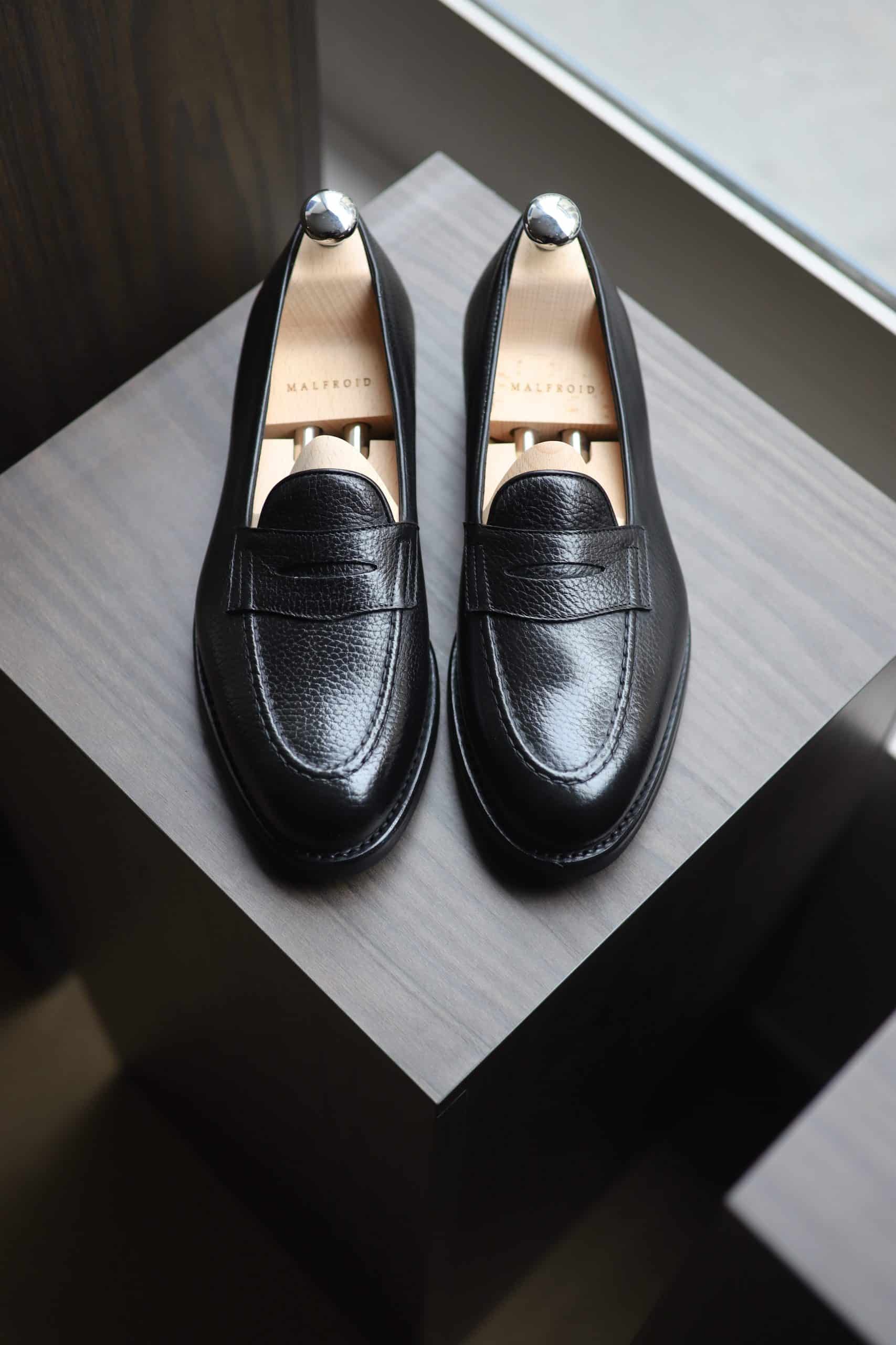 Malfroid Newport mocassins cuir grainé semelle Vibram