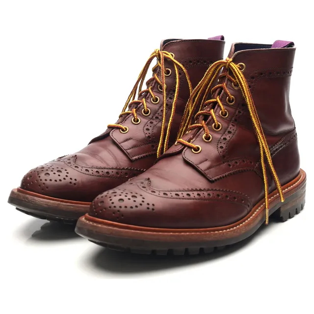 Tricker's Stow boots cuir bordeaux pointure UK 7.5