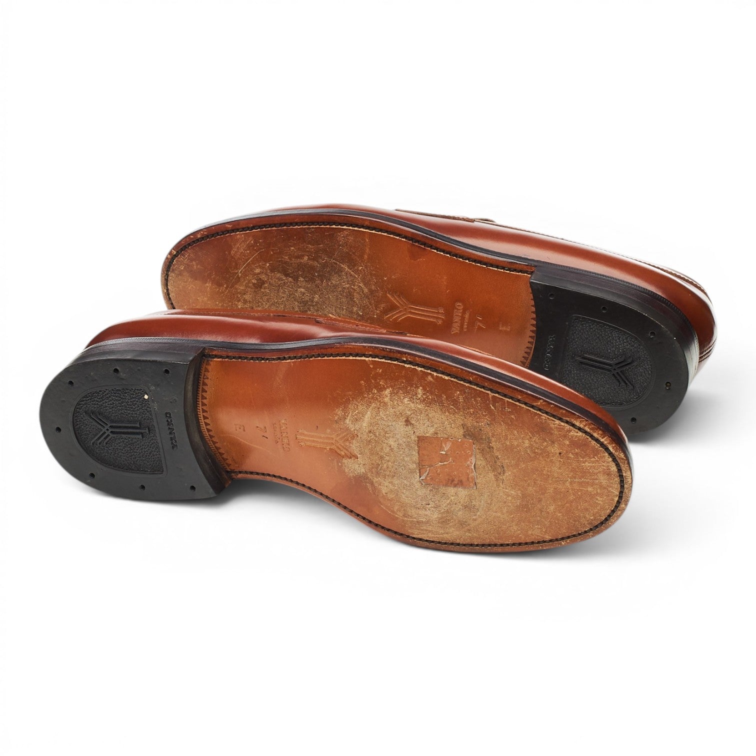 Yanko 13219 mocassins cuir marron clair UK 7.5