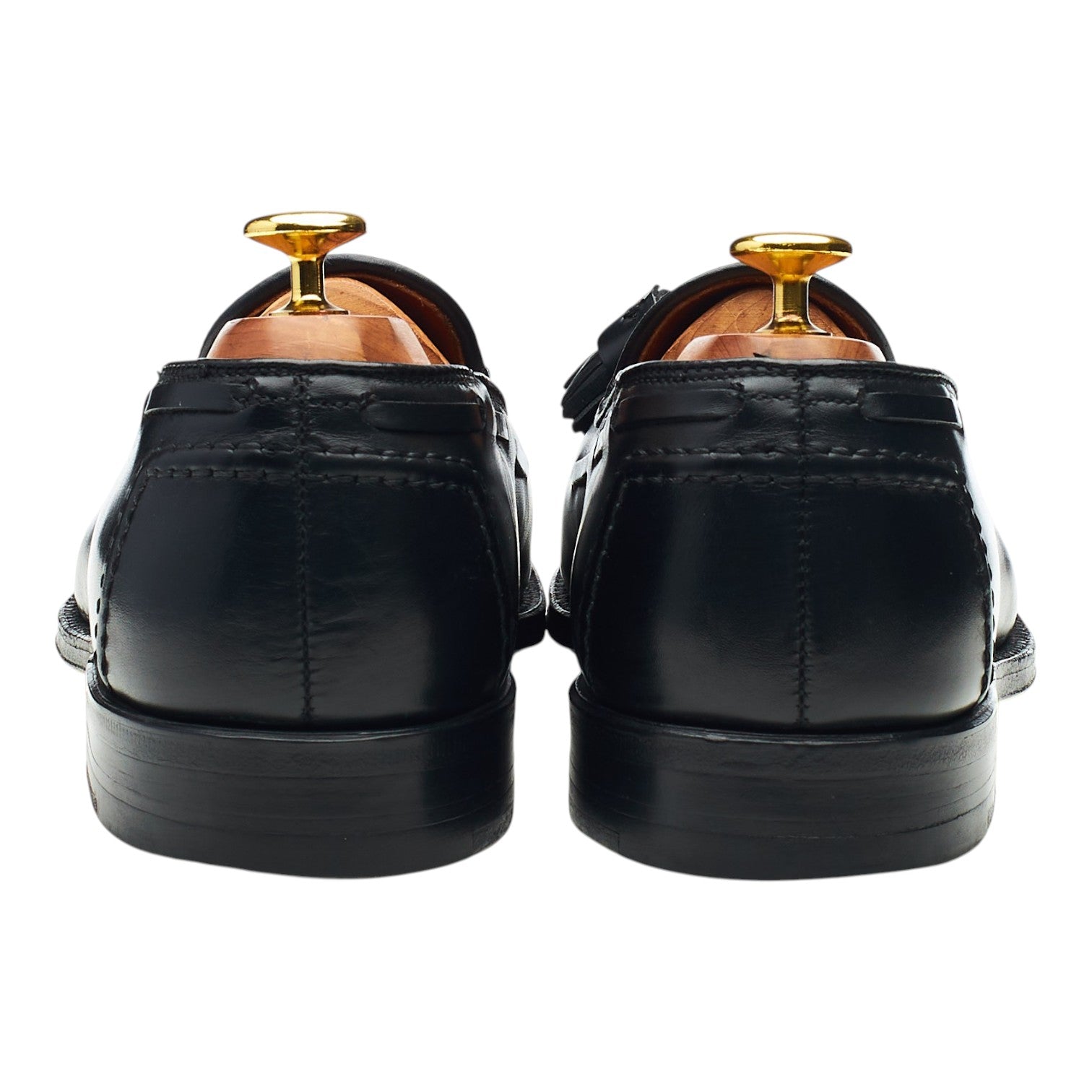 Brooks Brothers 06609 mocassins homme cuir noir UK 8.5