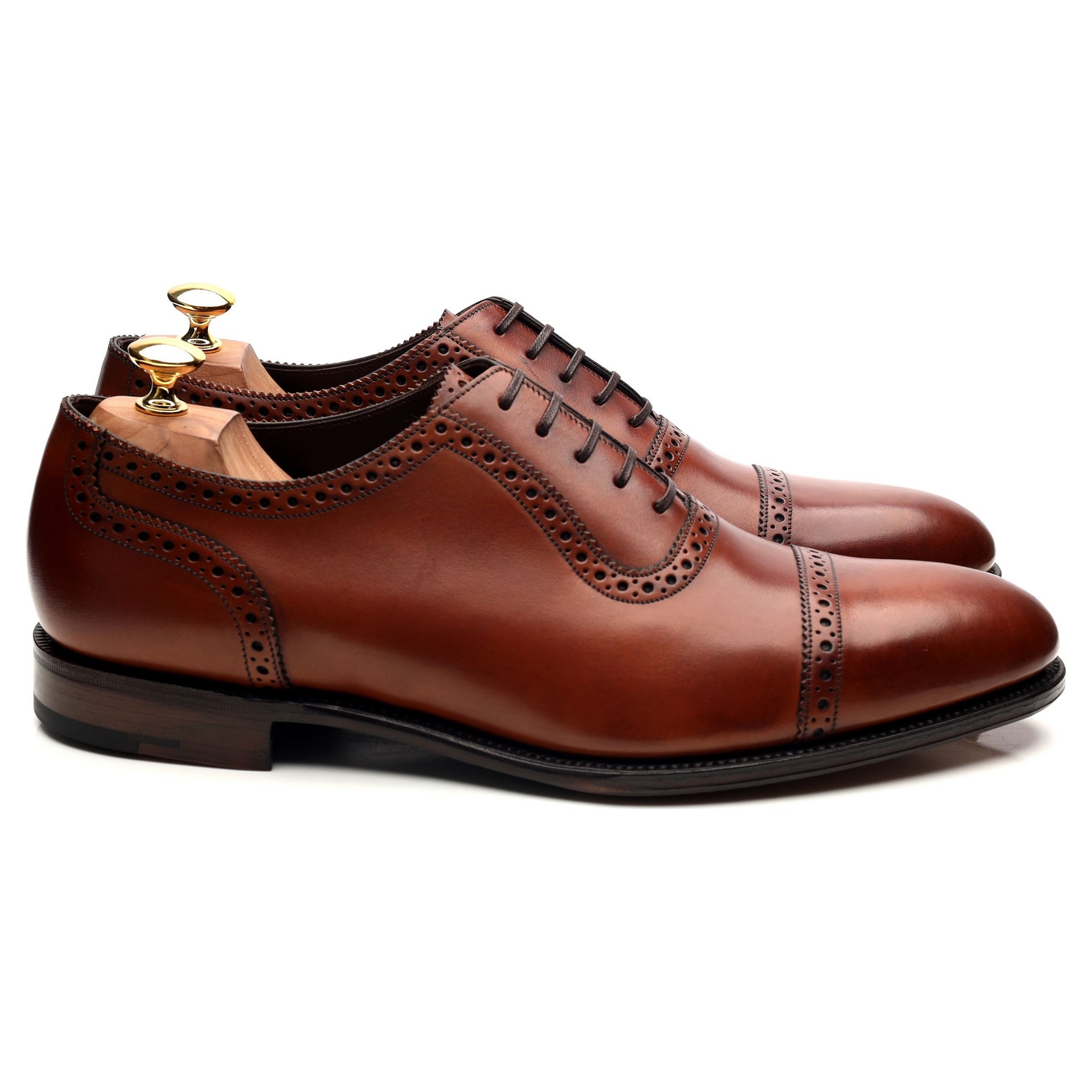 Loake 1880 Trinity richelieus cuir marron UK 10.5