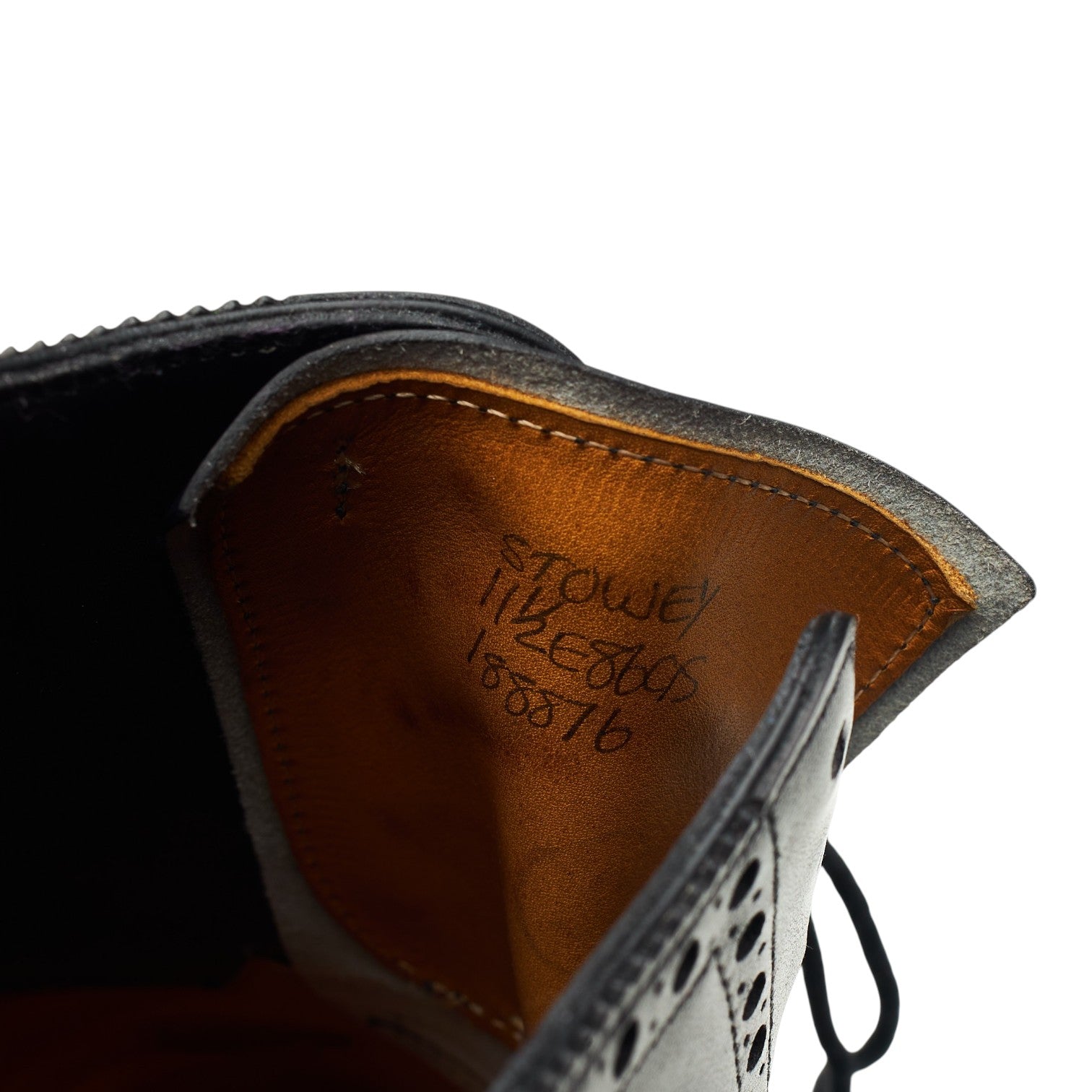 John Lobb Stowey oxford cuir noir 11.5 brogue