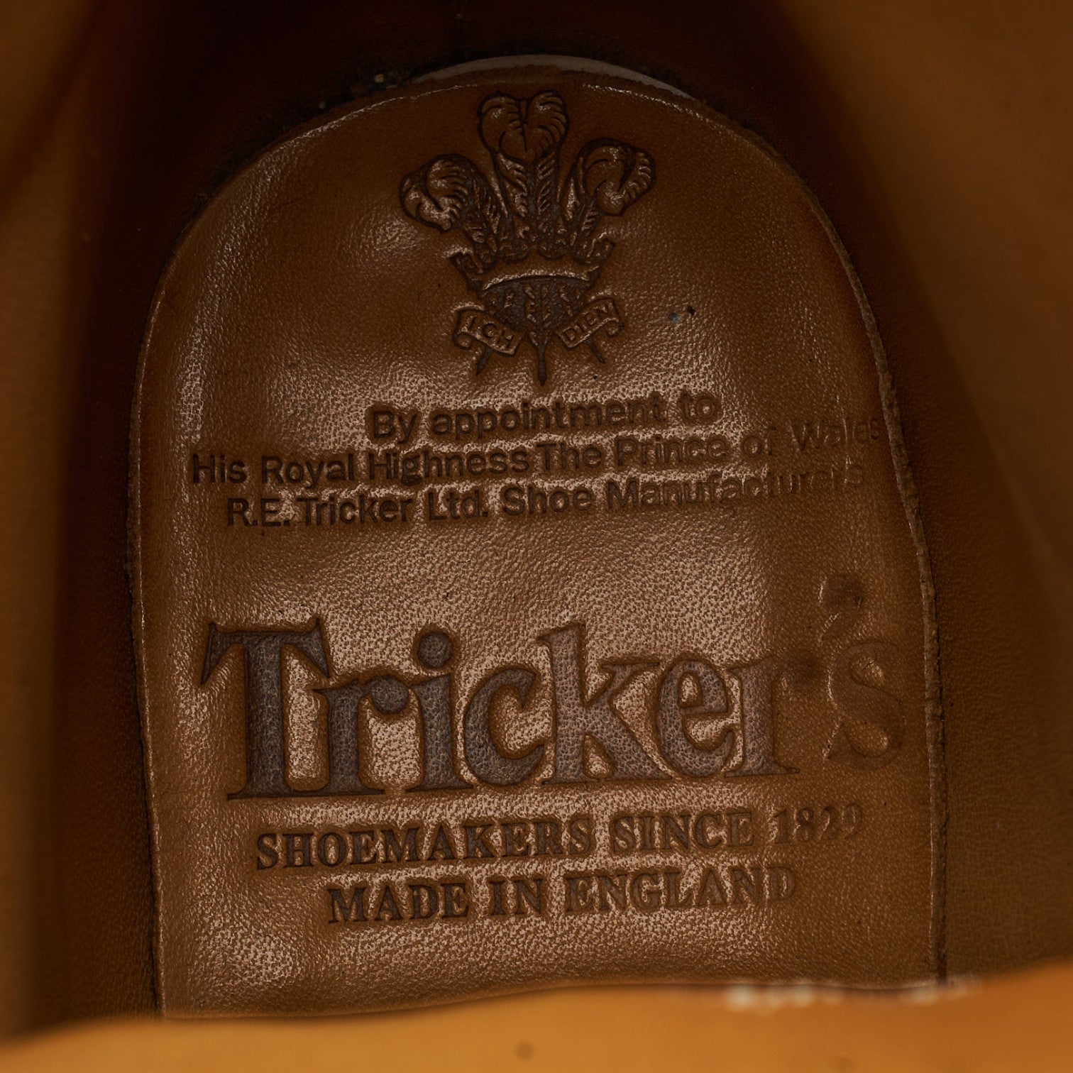 Tricker's Stephy bottines brogues cuir camel UK 4.5