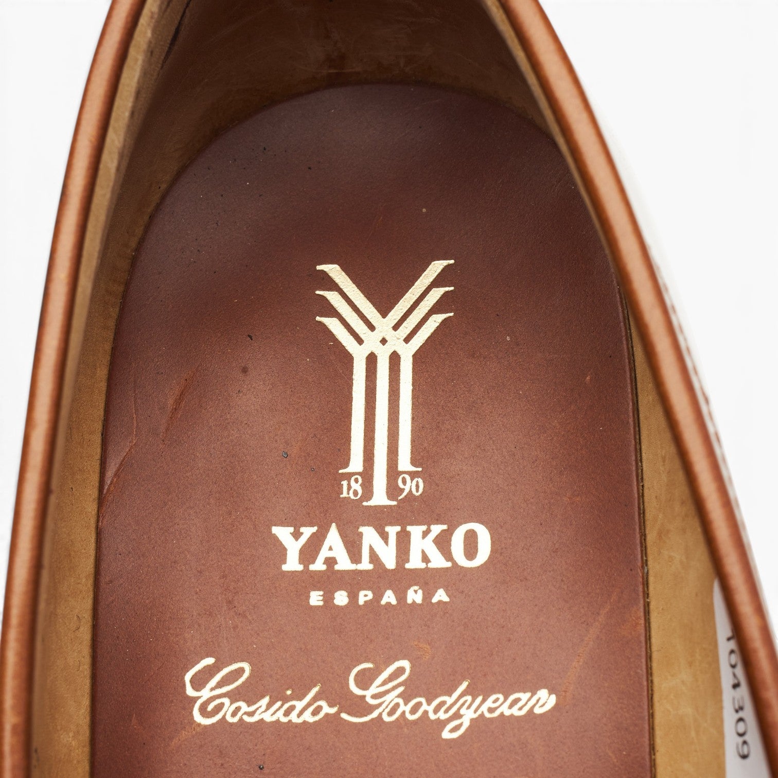 Yanko 13219 mocassins cuir marron clair UK 7.5