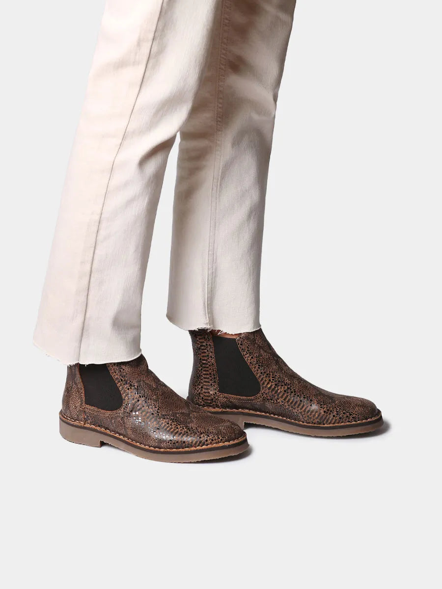 Toni Pons Isa-VP bottines femme cuir effet serpent