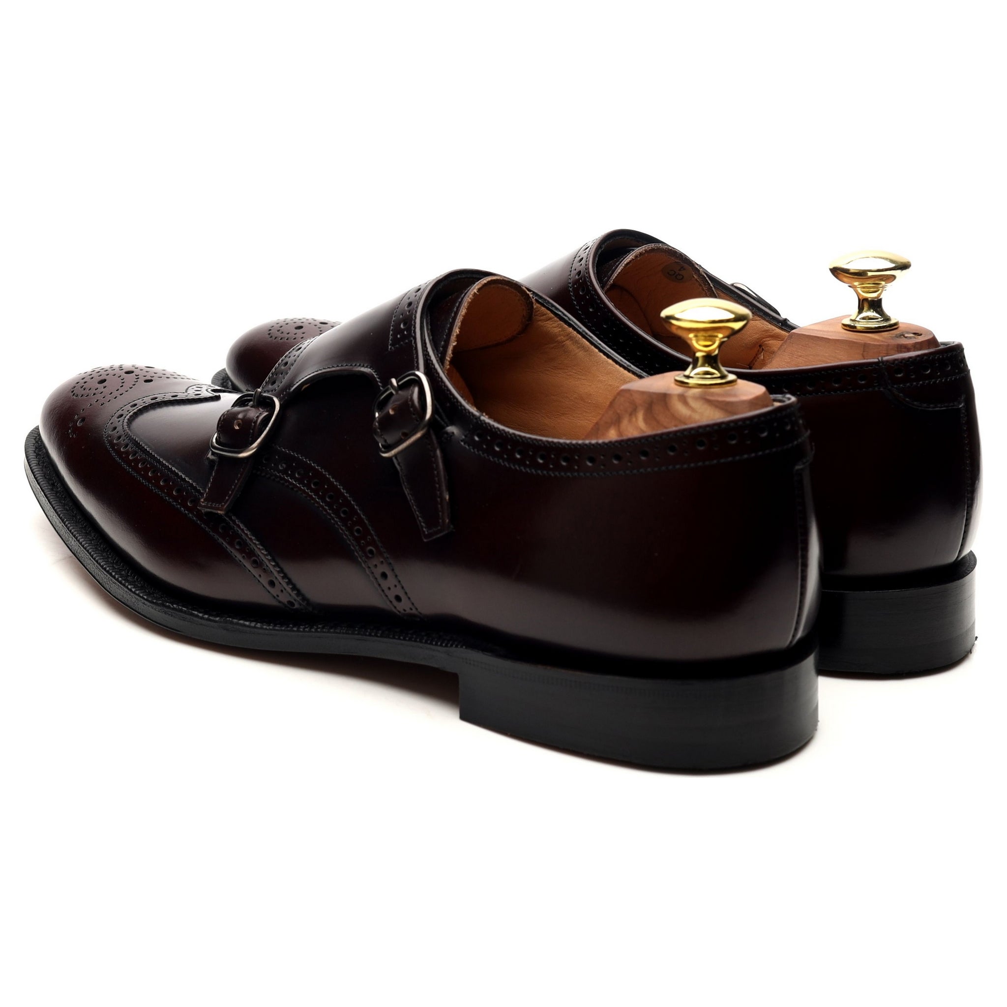 Church's Chicago monk double boucle cuir bordeaux UK 7.5