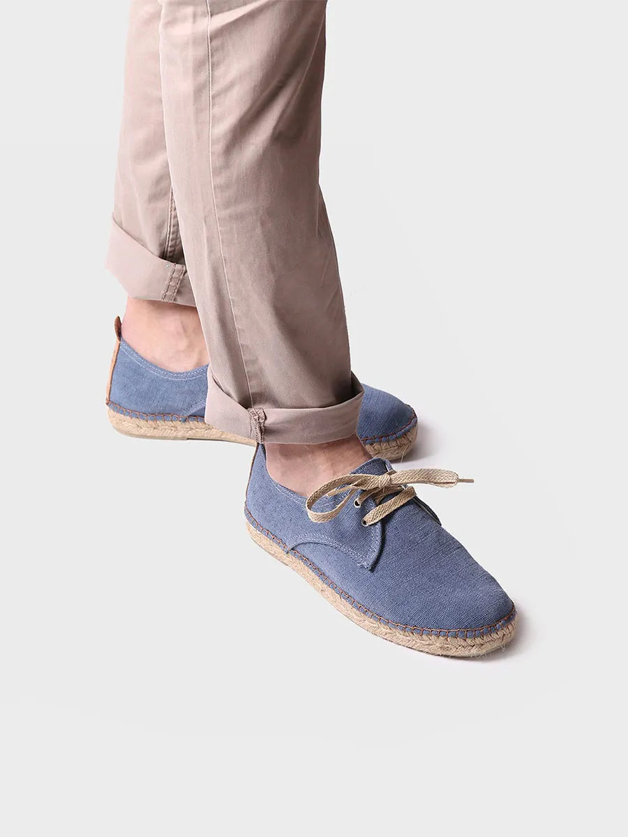 Toni Pons Dixon espadrille homme coton jute à lacets