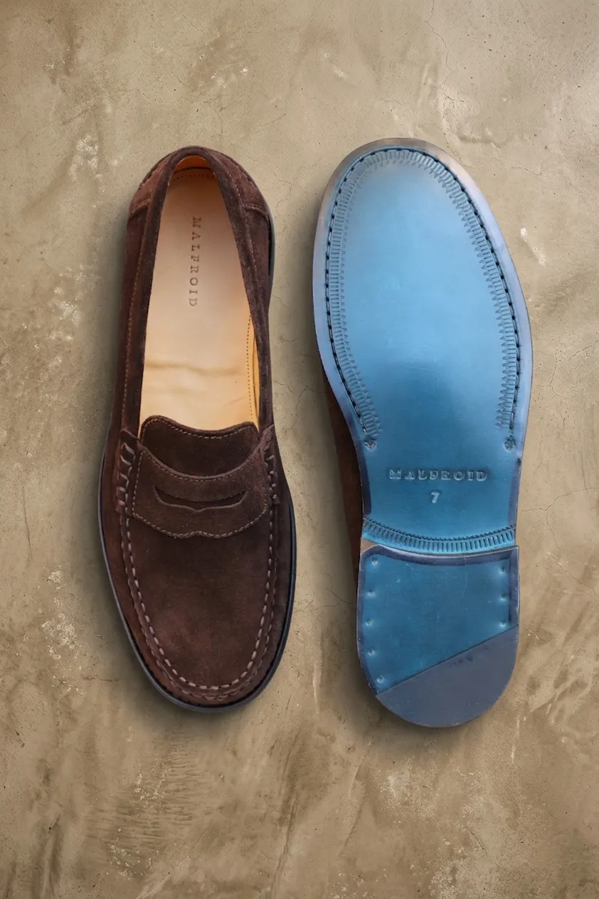 Malfroid Vauban mocassin velours cousu Blake