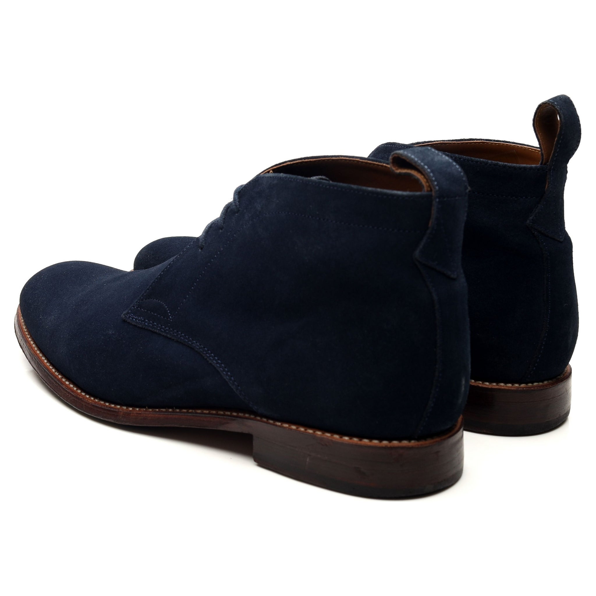 Grenson Marcus Bottines Chukka Daim Bleu Marine UK 9
