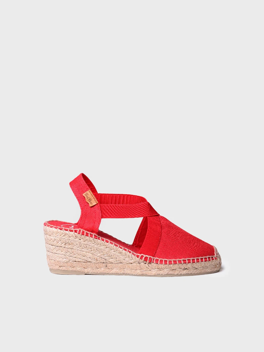Toni Pons Ter espadrilles compensées lin vegan talon 4 cm
