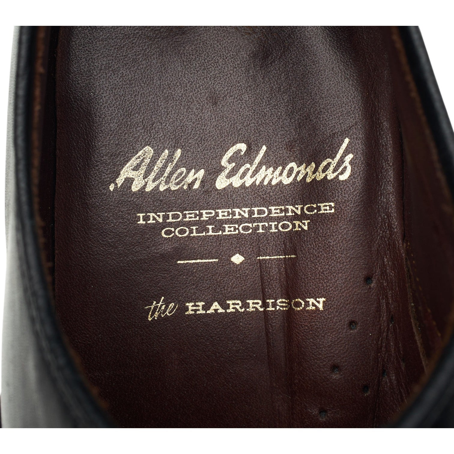 Allen Edmonds Harrison derbies oxford cuir noir 6 UK