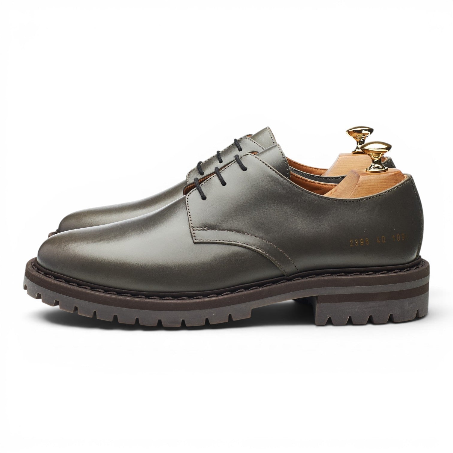 Common Projects derby cuir gris 6 UK