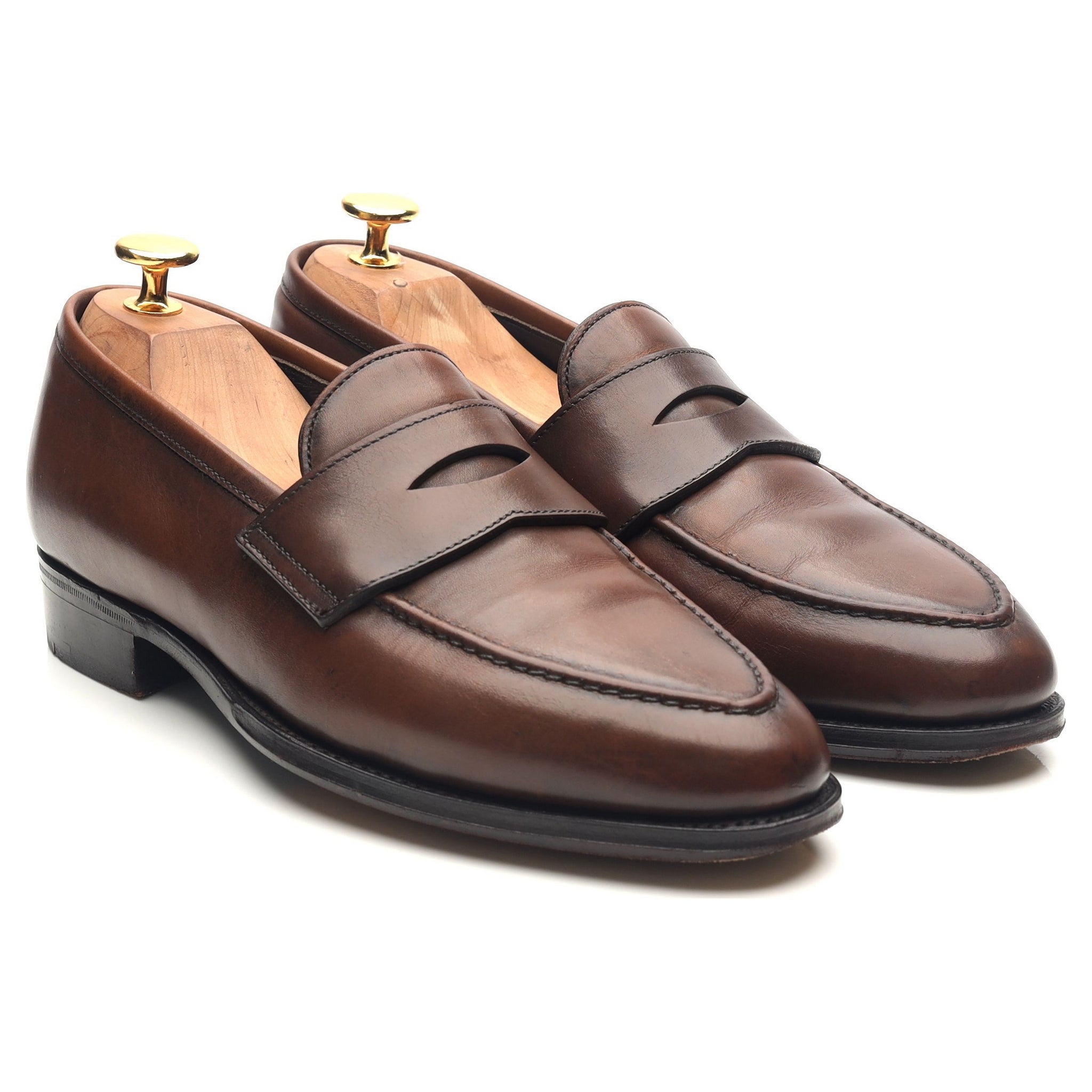 George Cleverley Bradley II mocassin cuir marron UK 5
