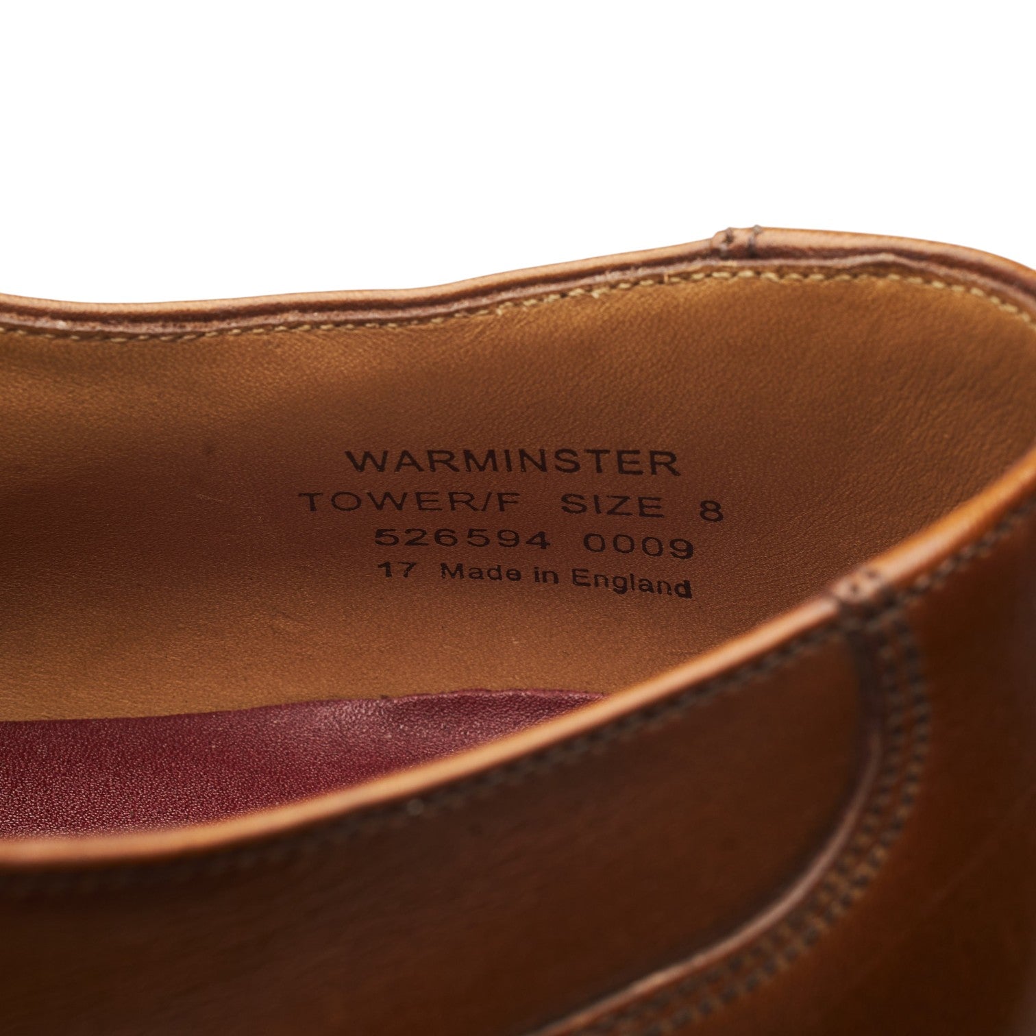Loake 1880 Warminster oxford brogue cuir marron UK 8