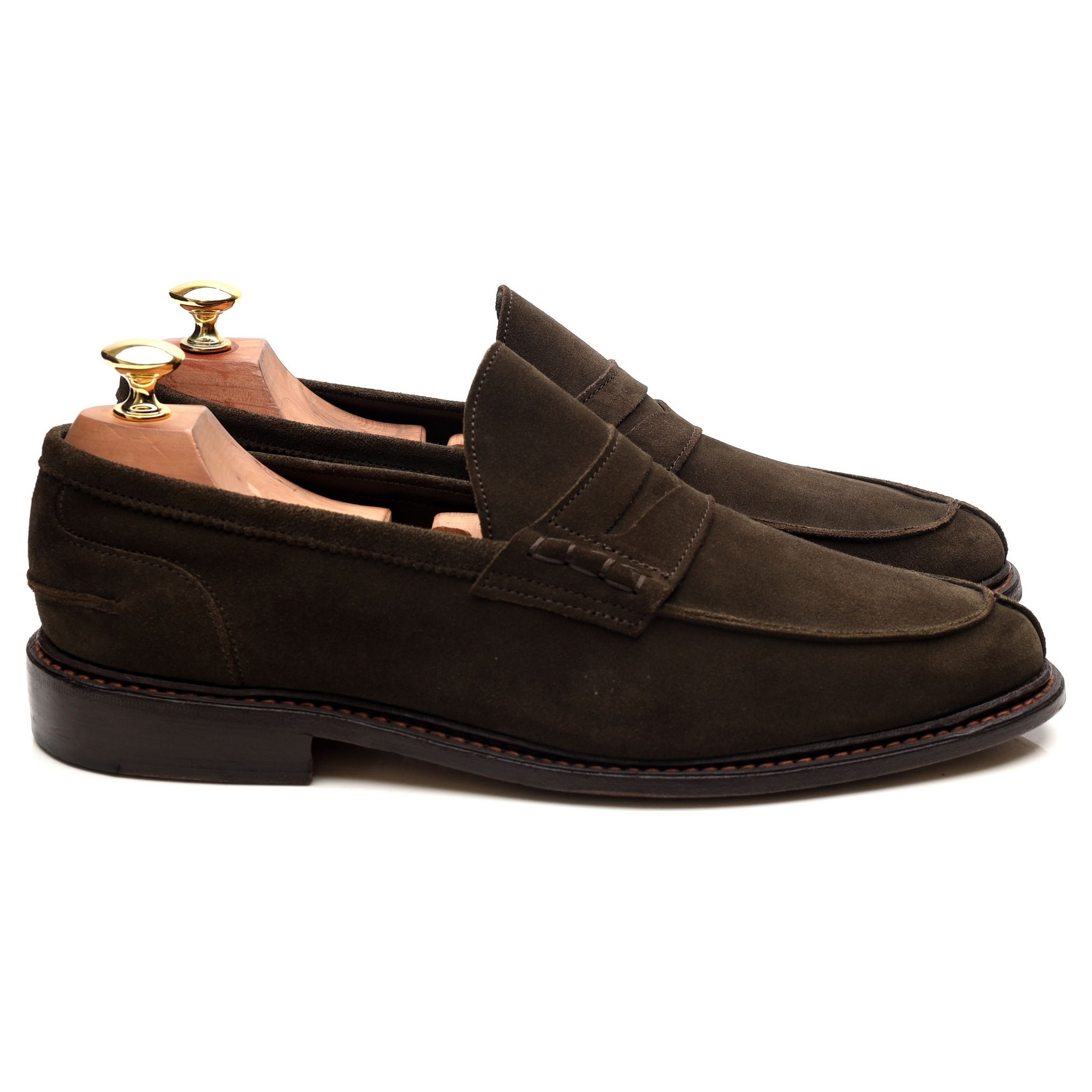 Tricker's Adam mocassins daim vert pointure 9