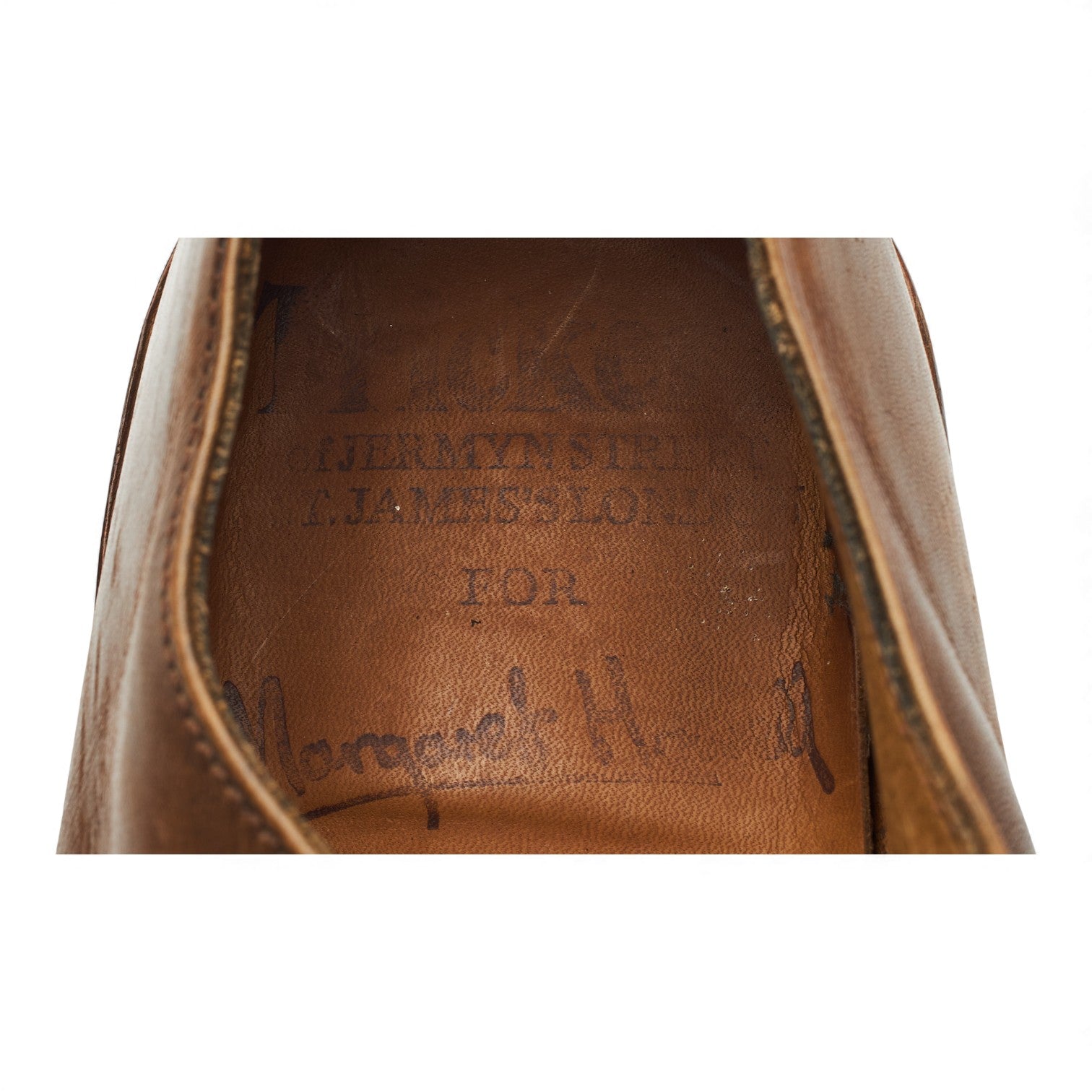 Margaret Howell Vintage oxford cuir marron UK 6