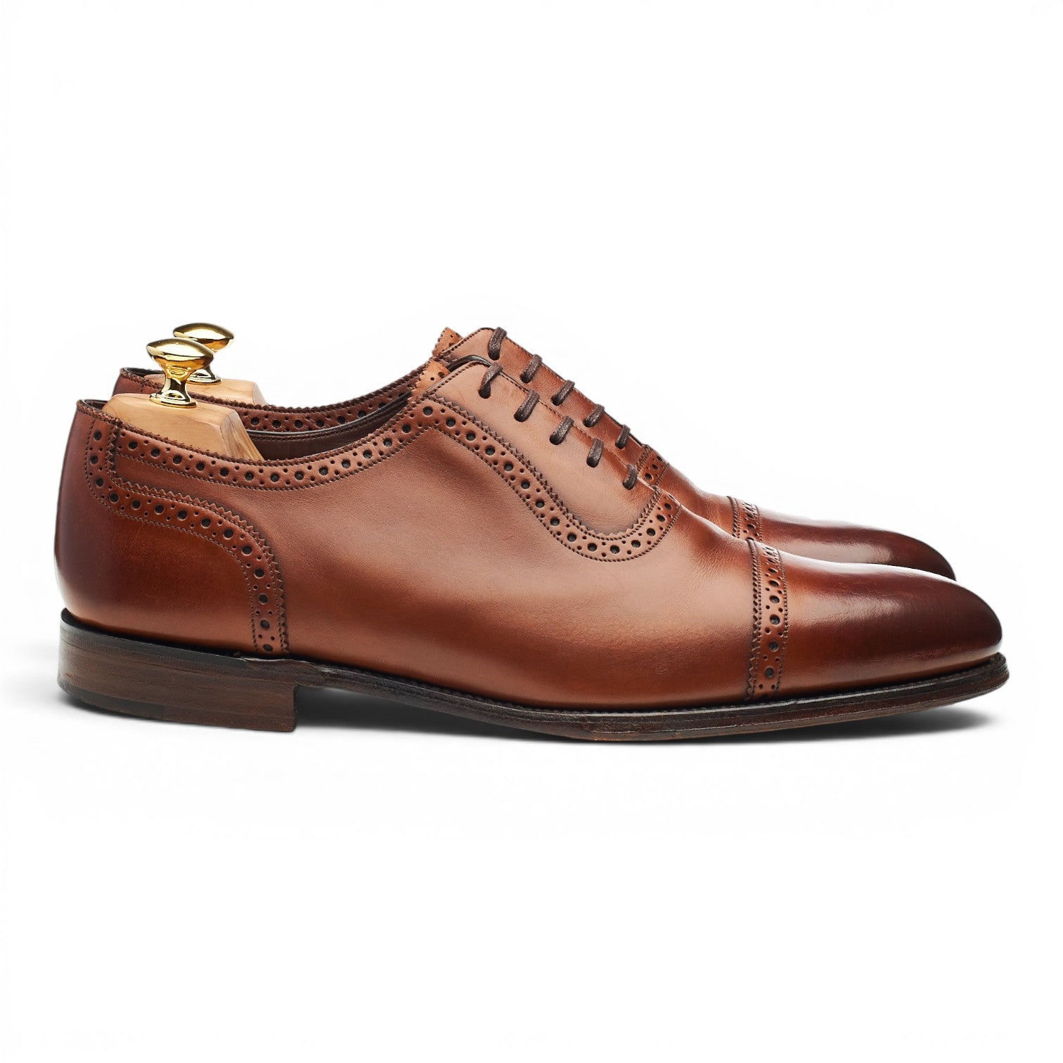 Loake 1880 Trinity richelieu cuir marron clair UK 11
