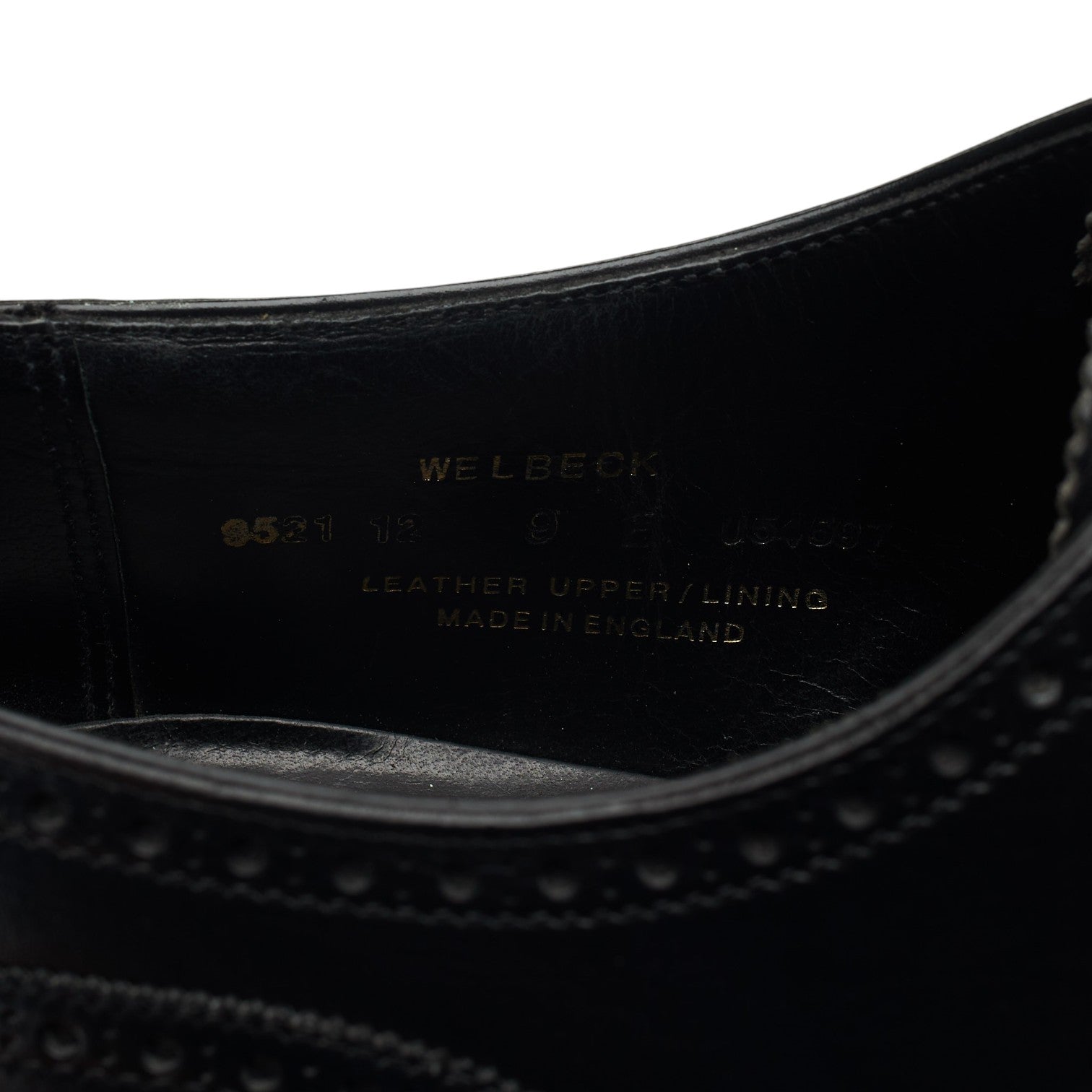 Crockett & Jones Welbeck oxford cuir noir 9 UK