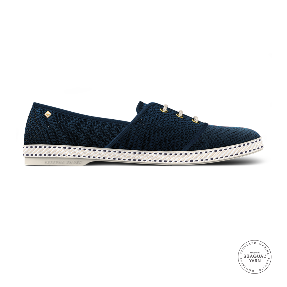 Rivieras Lacets Filet Marine espadrilles mesh