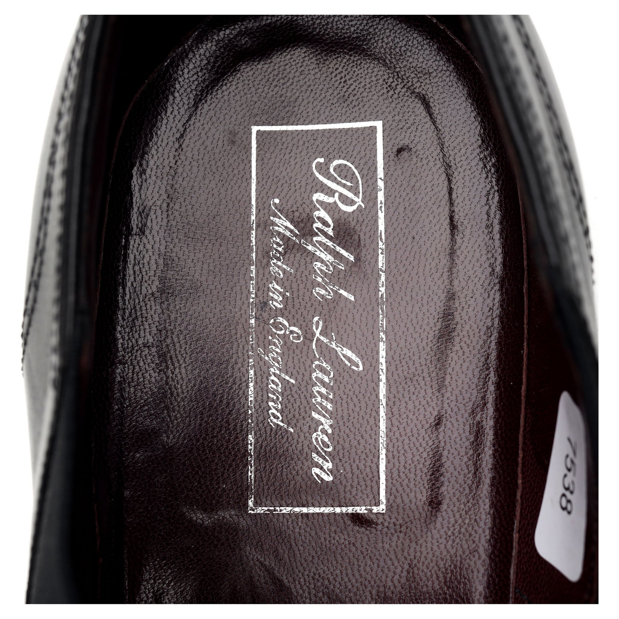 Ralph Lauren Lazyman mocassin cuir noir pointure UK 10
