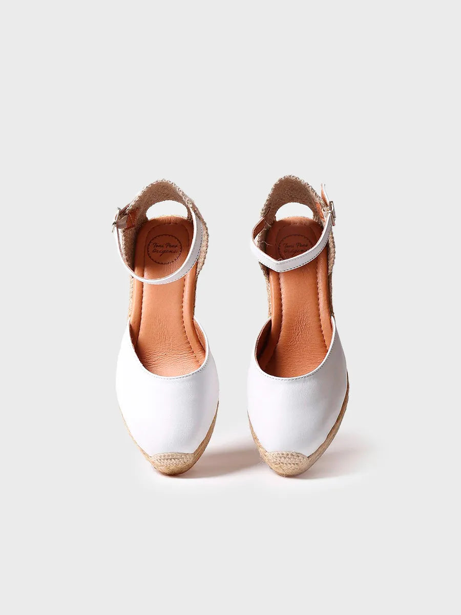 Toni Pons Costa-5 espadrille cuir talon 7 cm