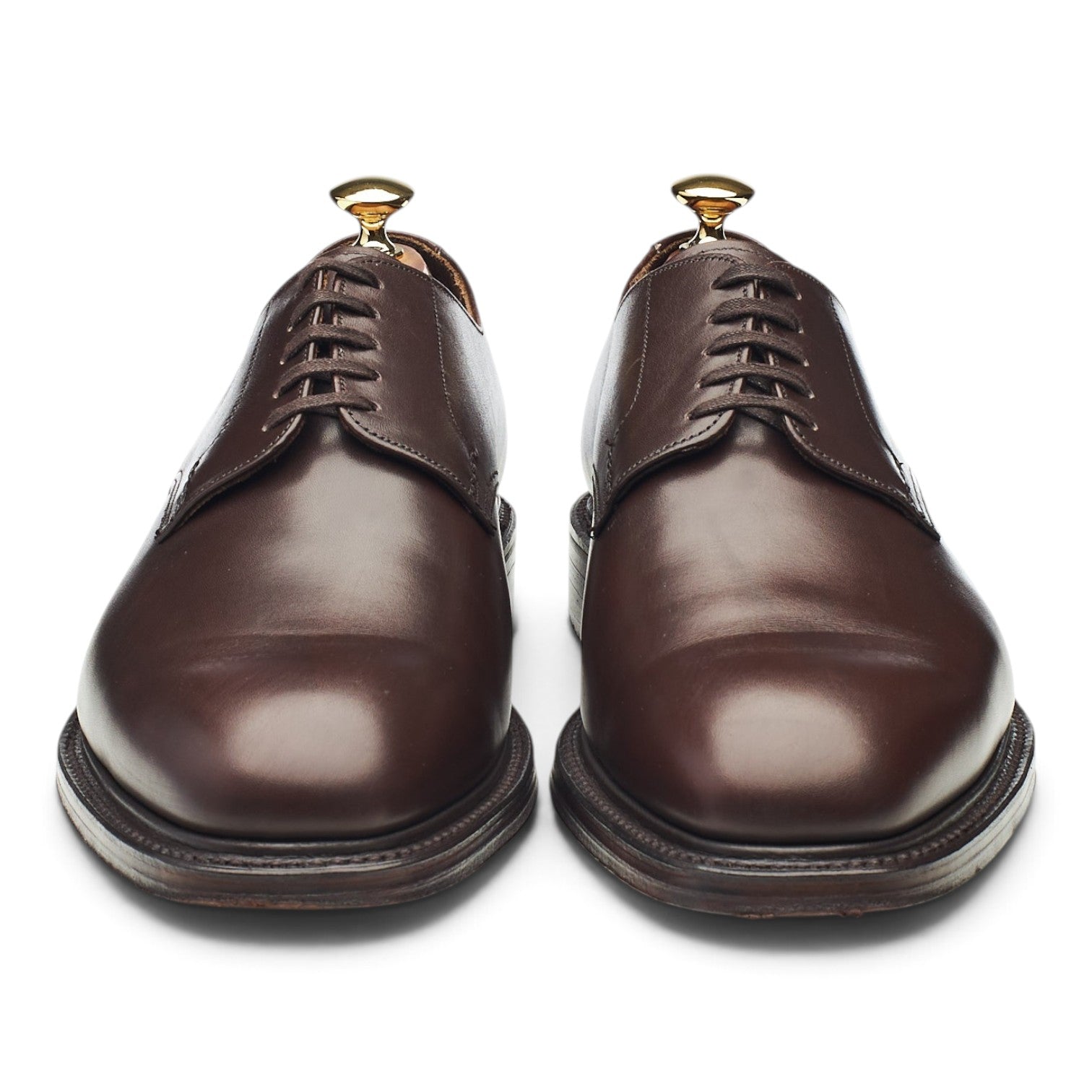 Grenson Derby Cuir Marron Foncé Semelle Cuir UK 9 G