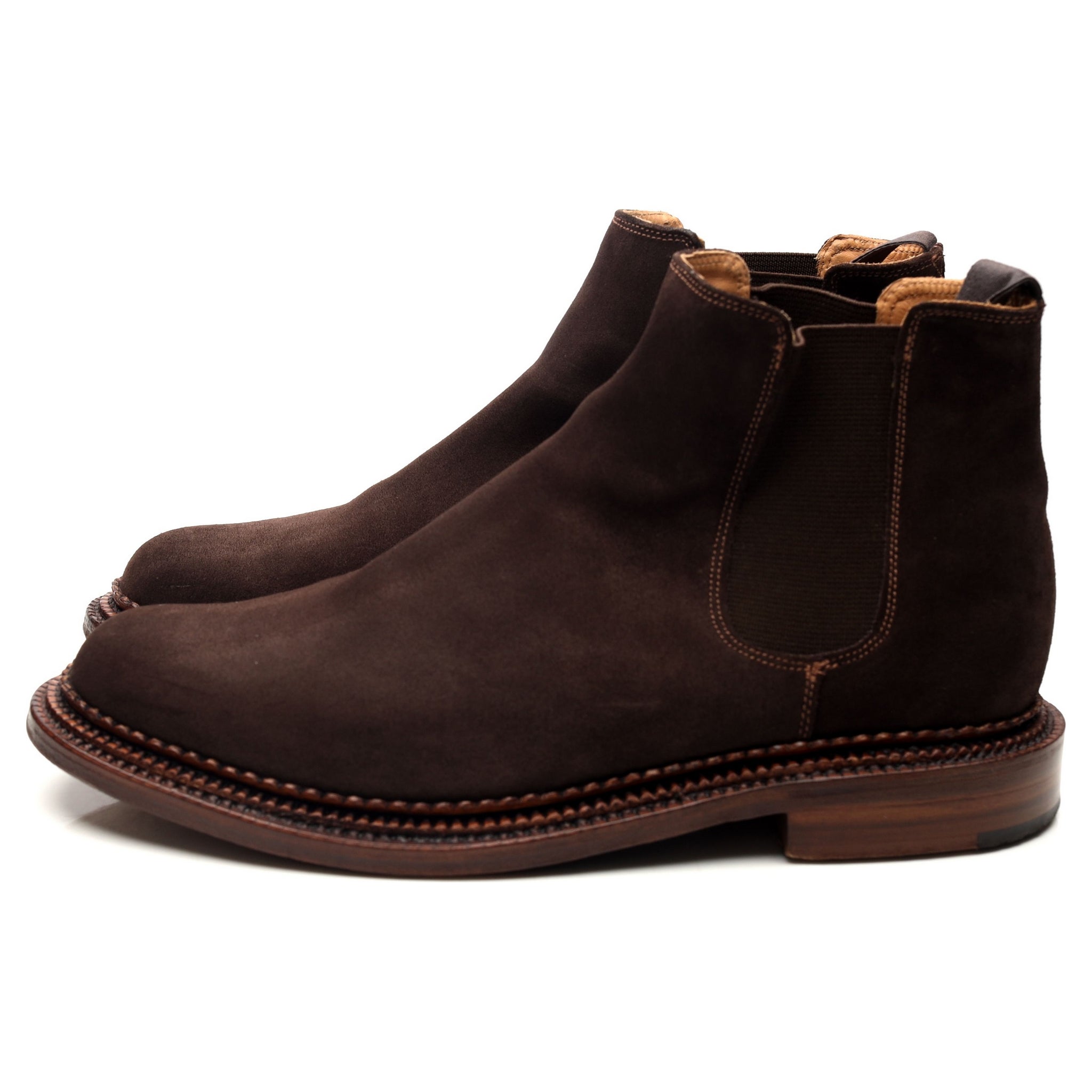 Grenson Christopher boots chelsea daim marron 44