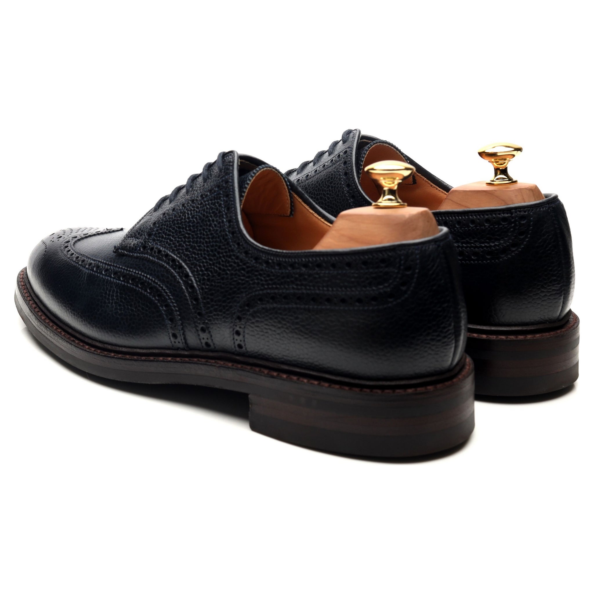 Crockett & Jones Pembroke derby cuir bleu UK 9,5