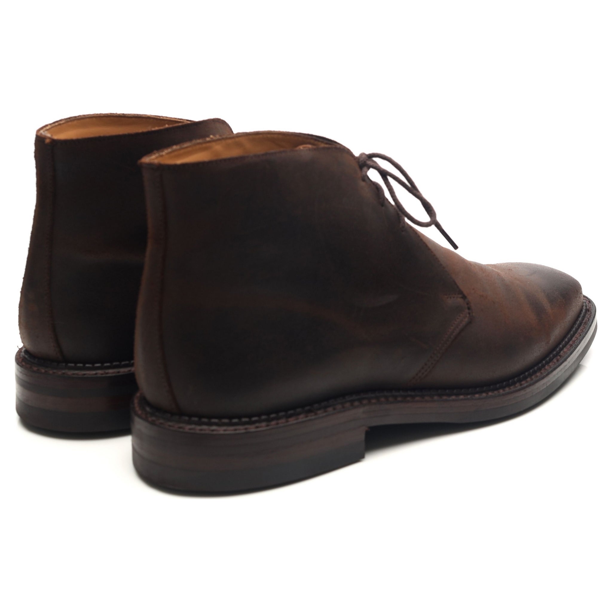 Crockett & Jones Molton bottines chukka daim marron 8,5