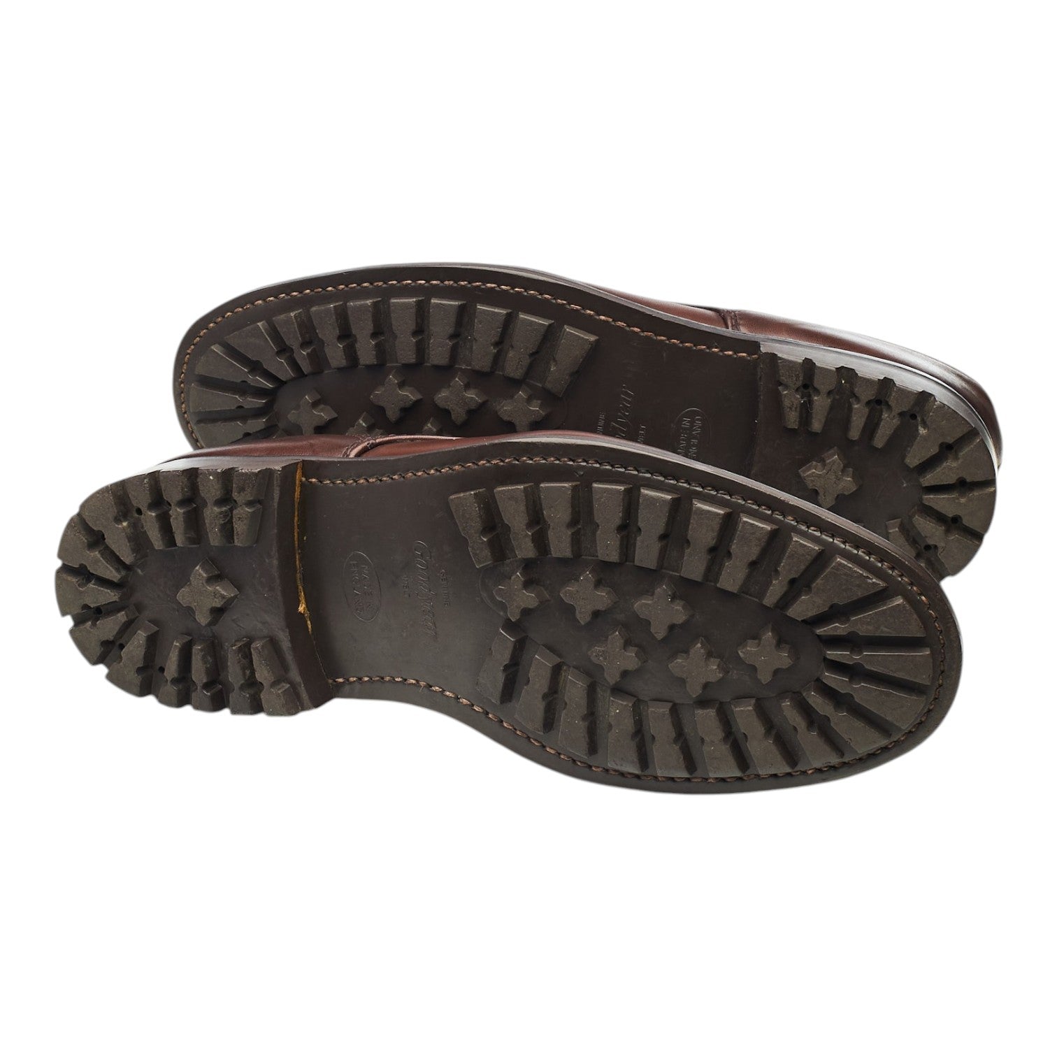 Loake Epsom II derby cuir ciré marron UK 9.5