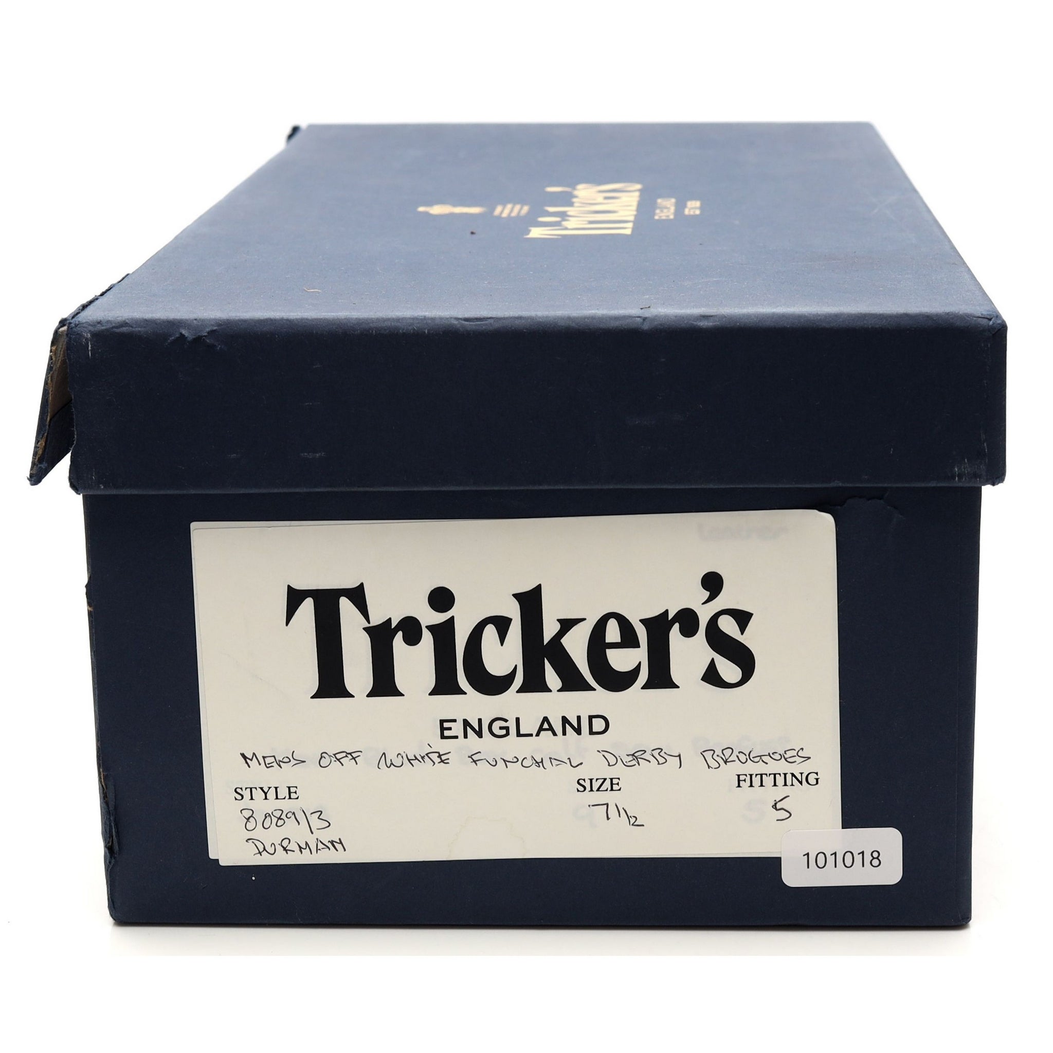Tricker's Durham derbies cuir crème UK 7,5