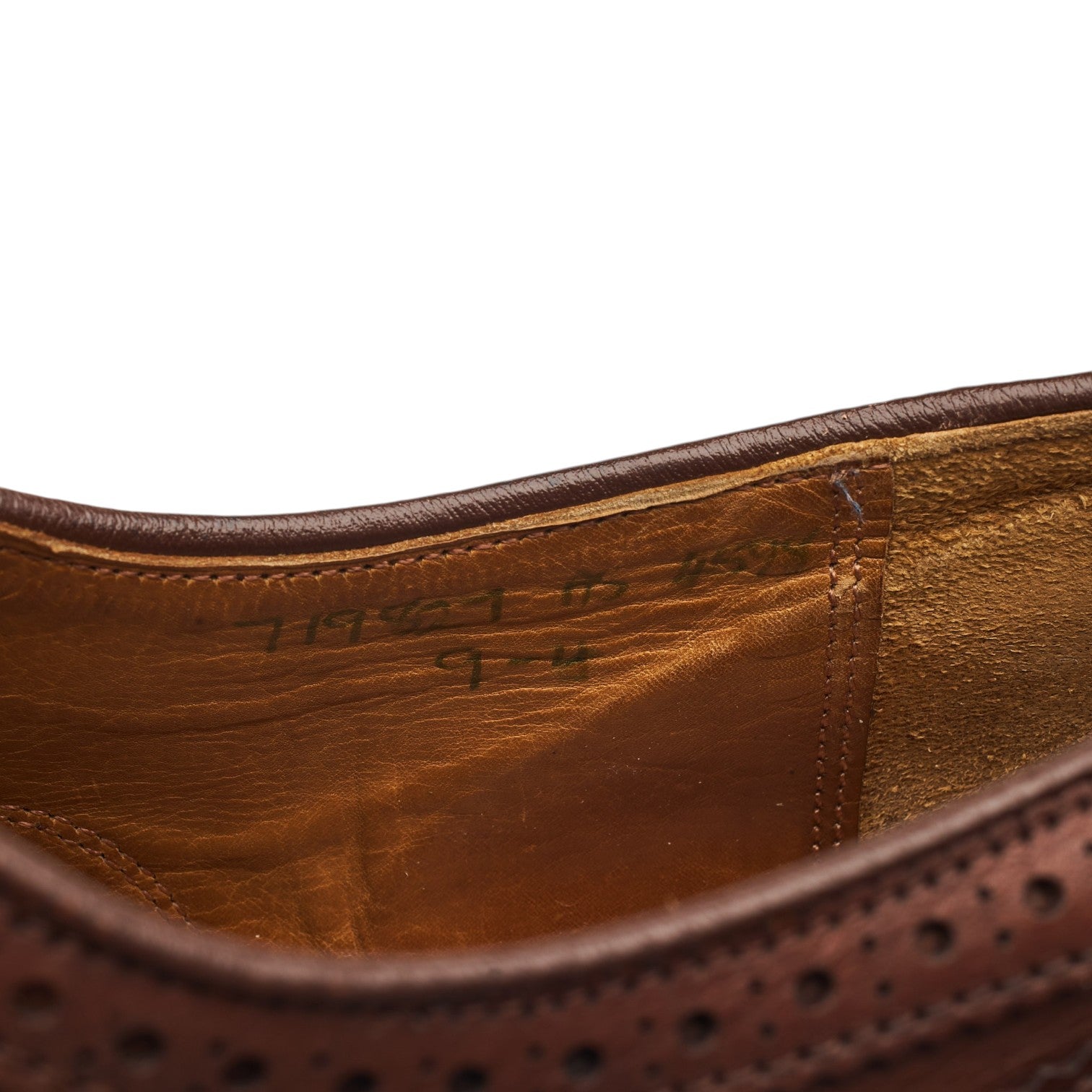 Tricker's Oxford chaussures brogues cuir marron pointure UK 9