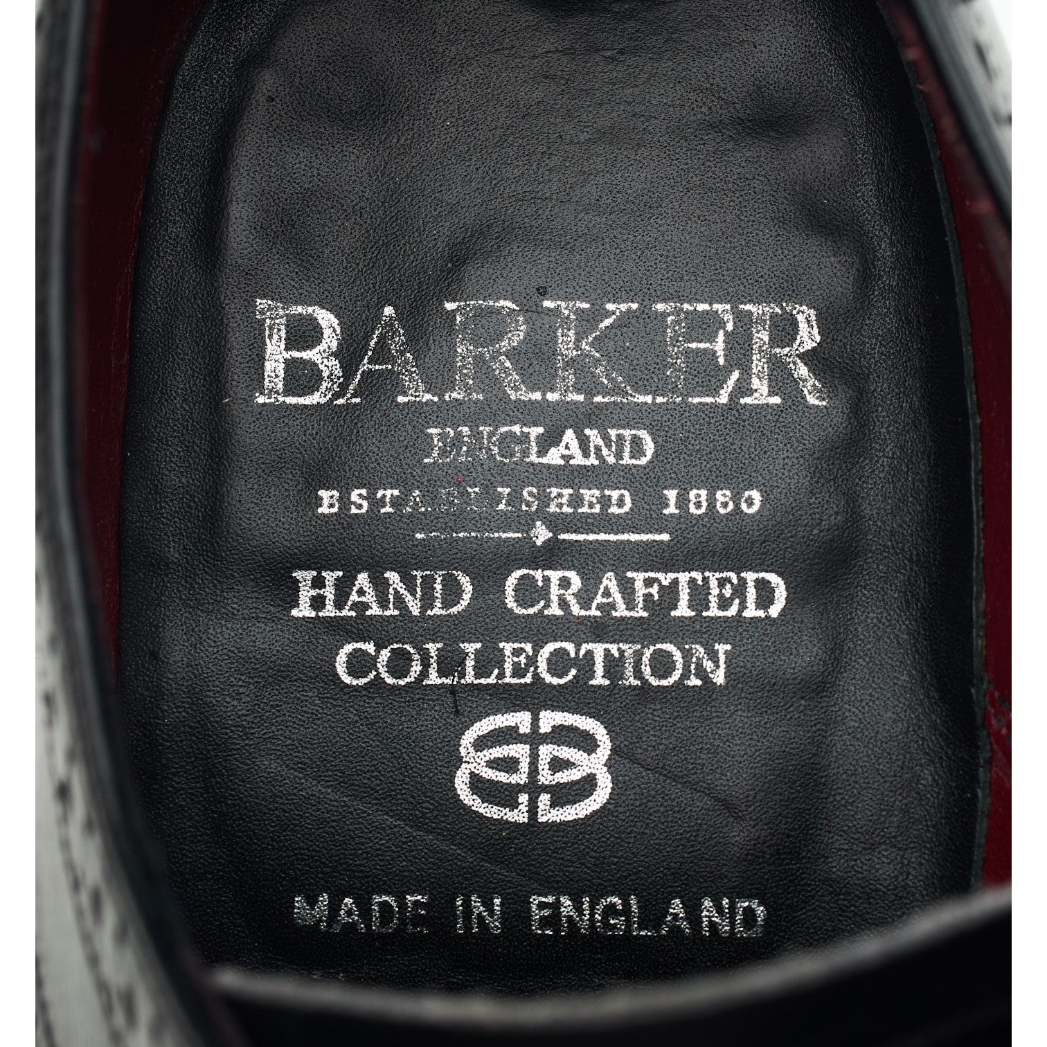 Barker derby brogue cuir noir UK 8.5