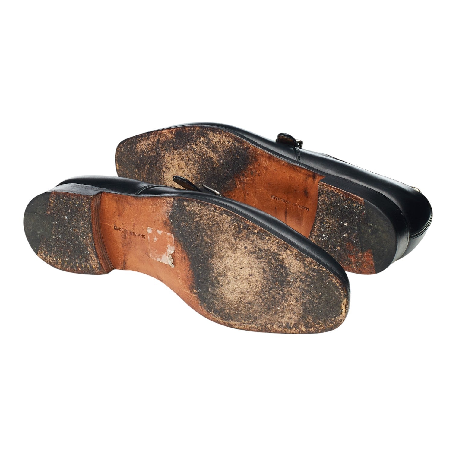 Tricker's Monk cuir noir pointure UK 12
