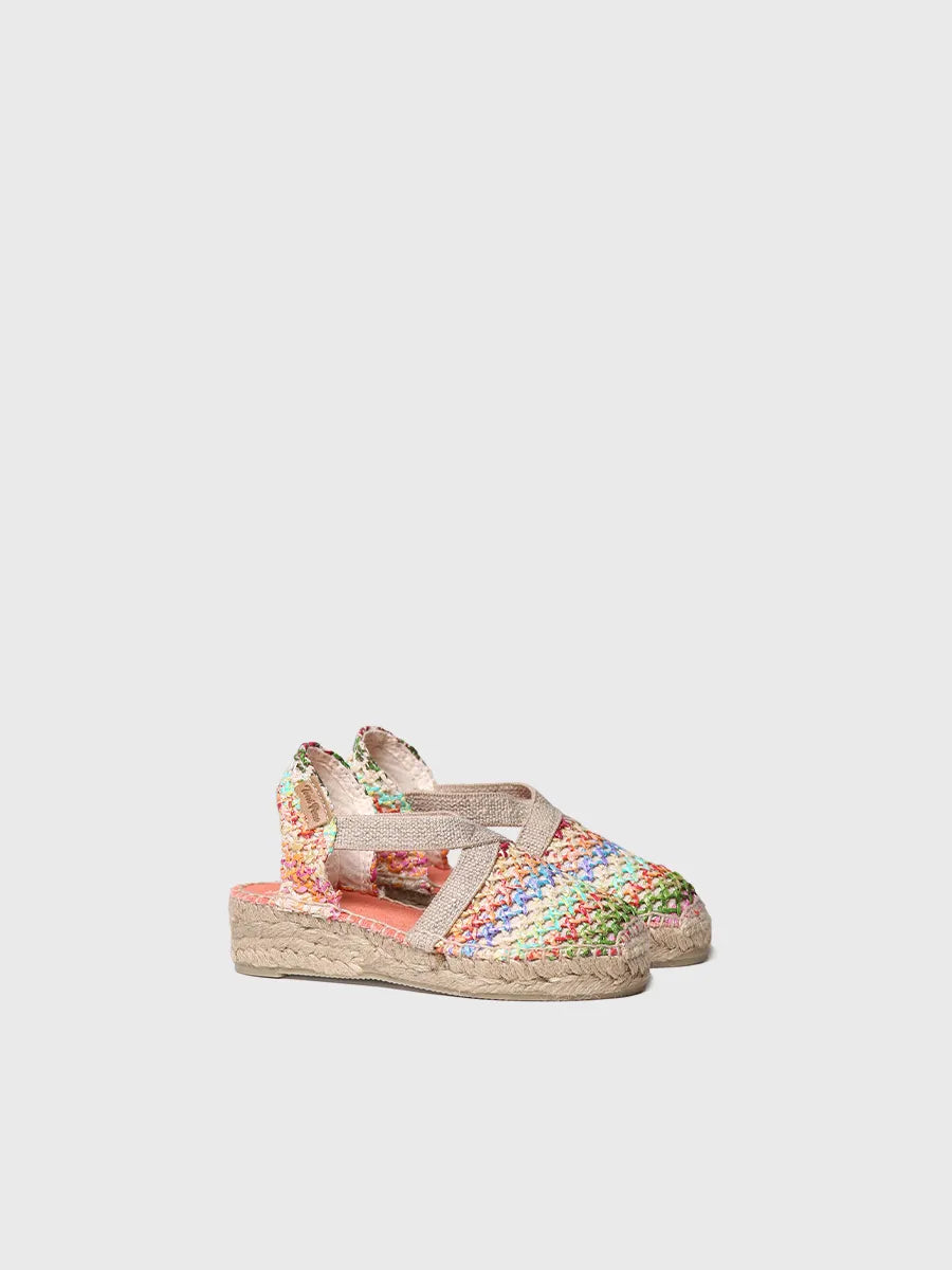 Toni Pons Edita-Nz espadrille fille raphia multicolore