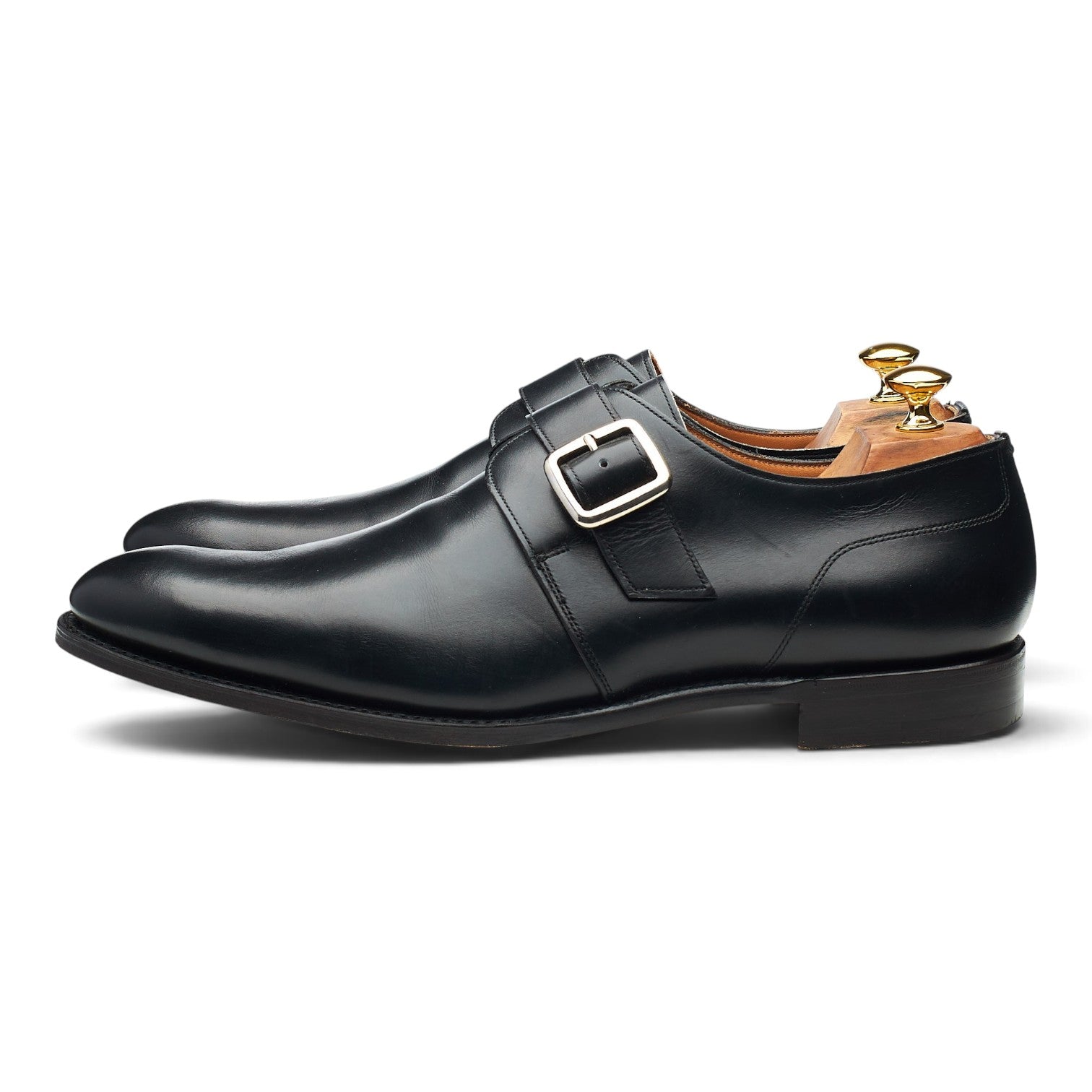 Cheaney Moorgate monk cuir noir pointure UK 11