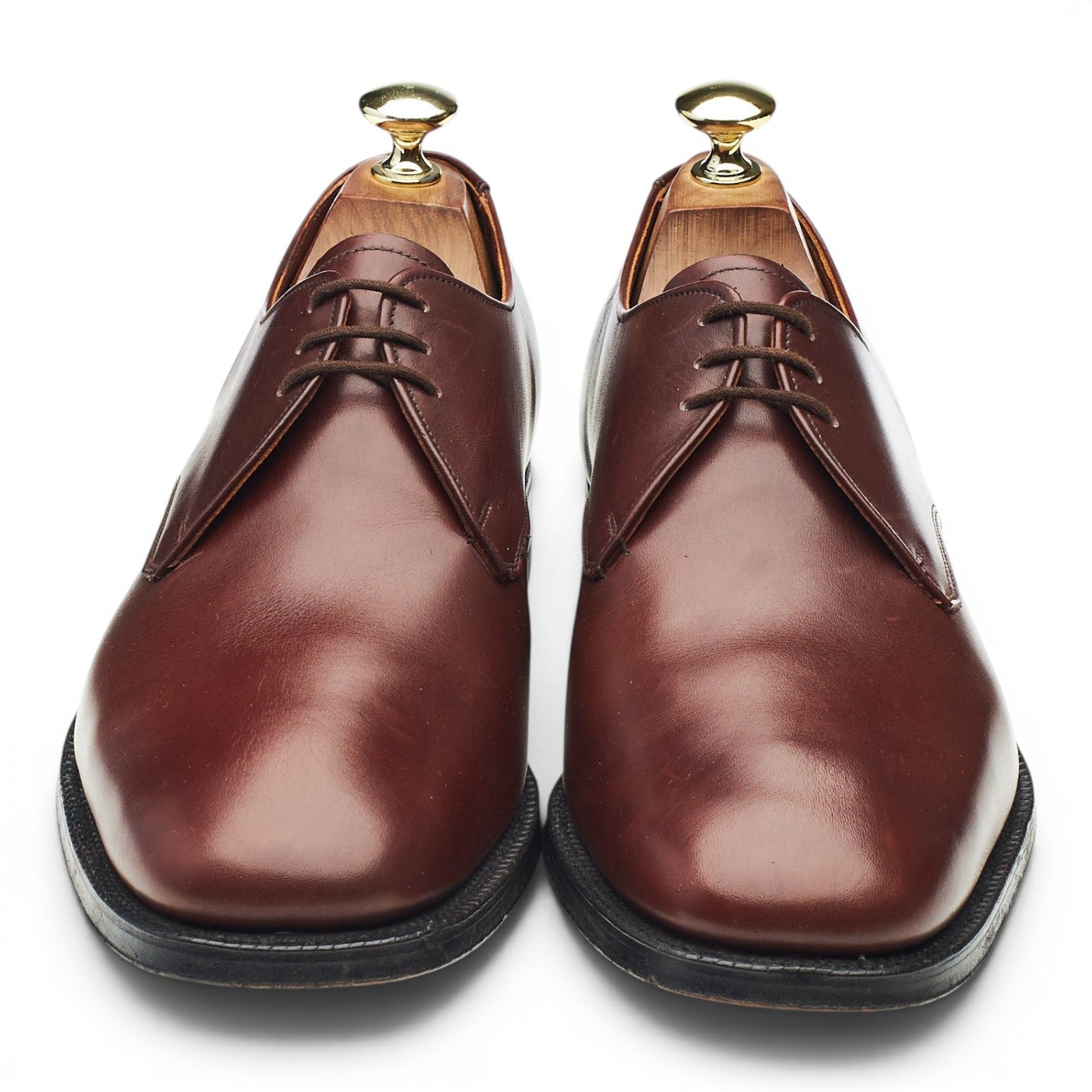 Cheaney Rye Derby Cuir Marron Vintage UK 7.5