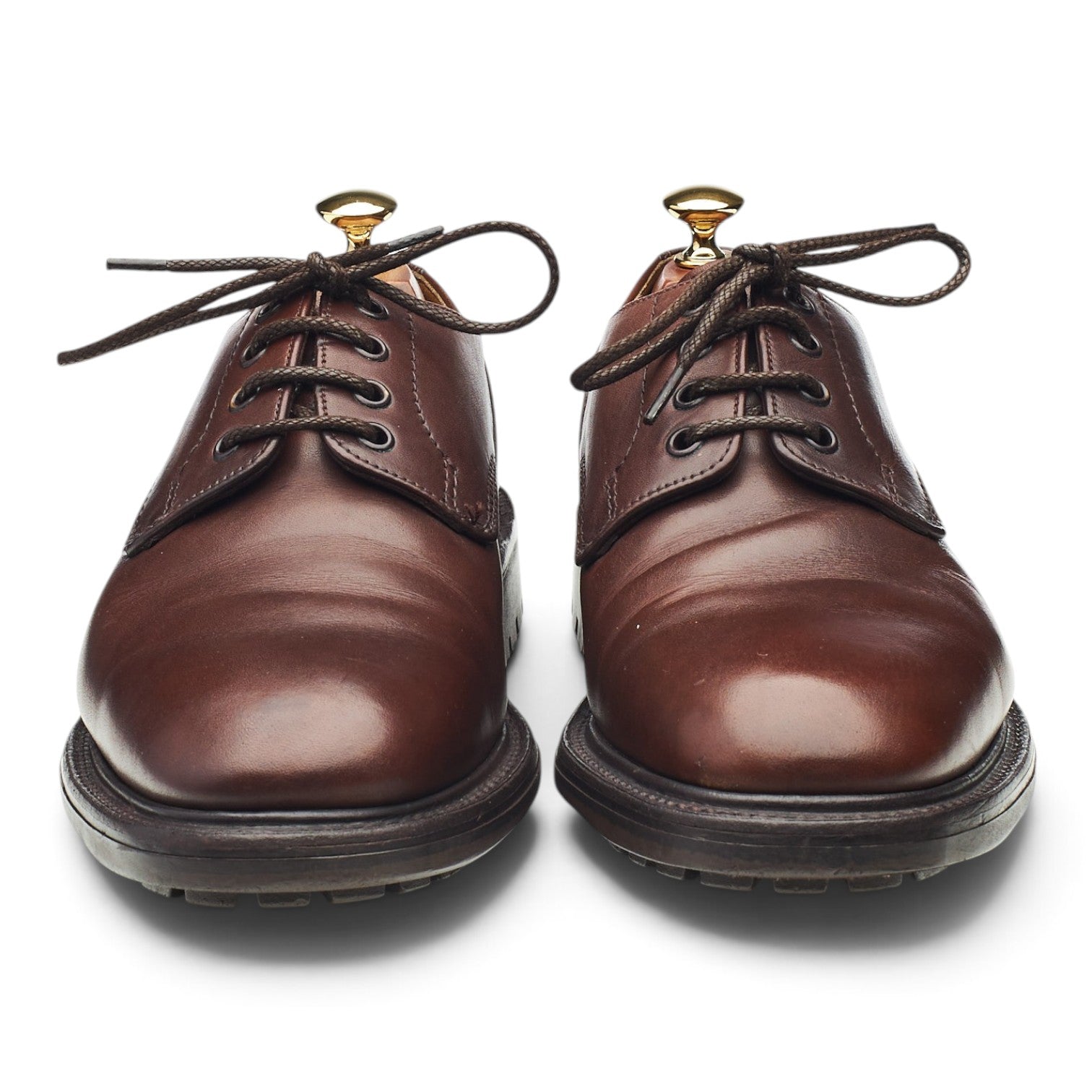 Loake Epsom II derby cuir ciré marron UK 9.5