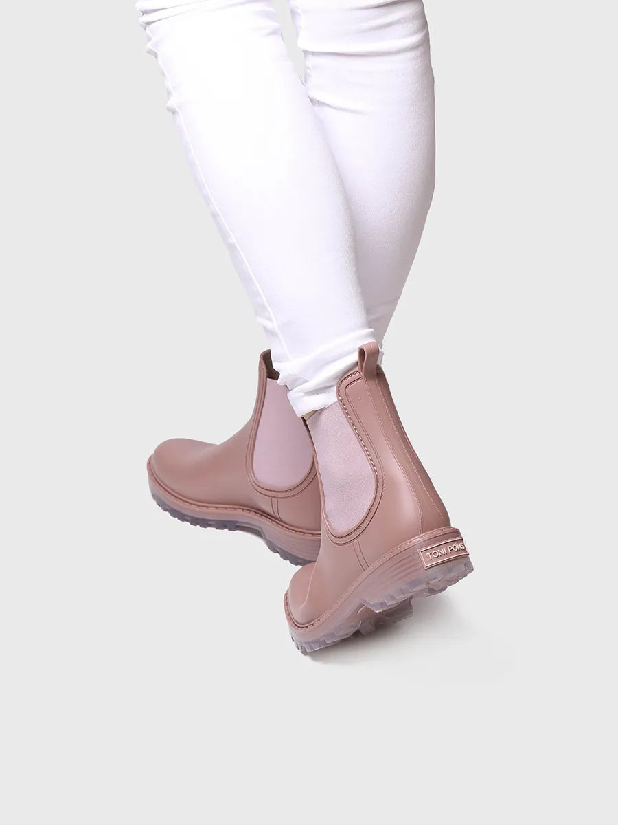 Toni Pons Cancun bottes de pluie rose vegan