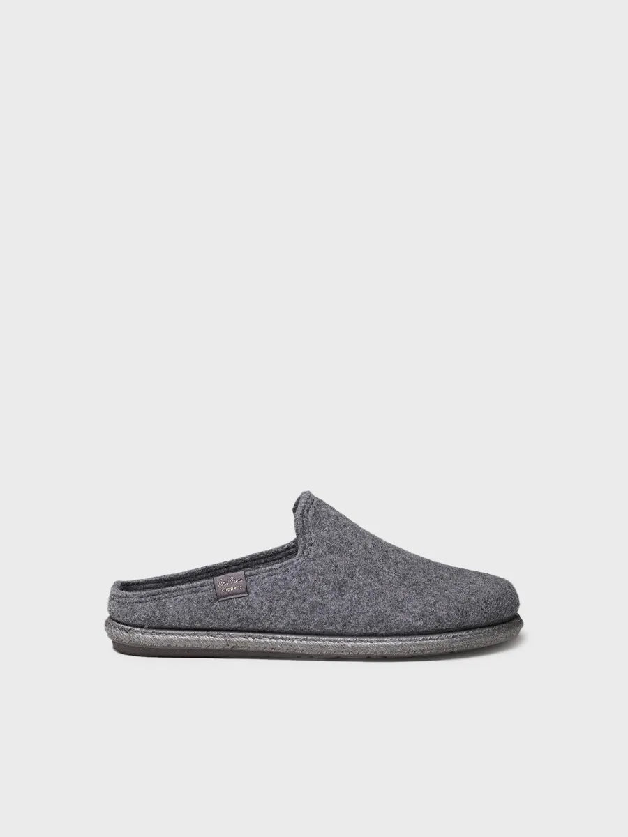 Toni Pons Tomas-RW chausson homme gris laine recyclée